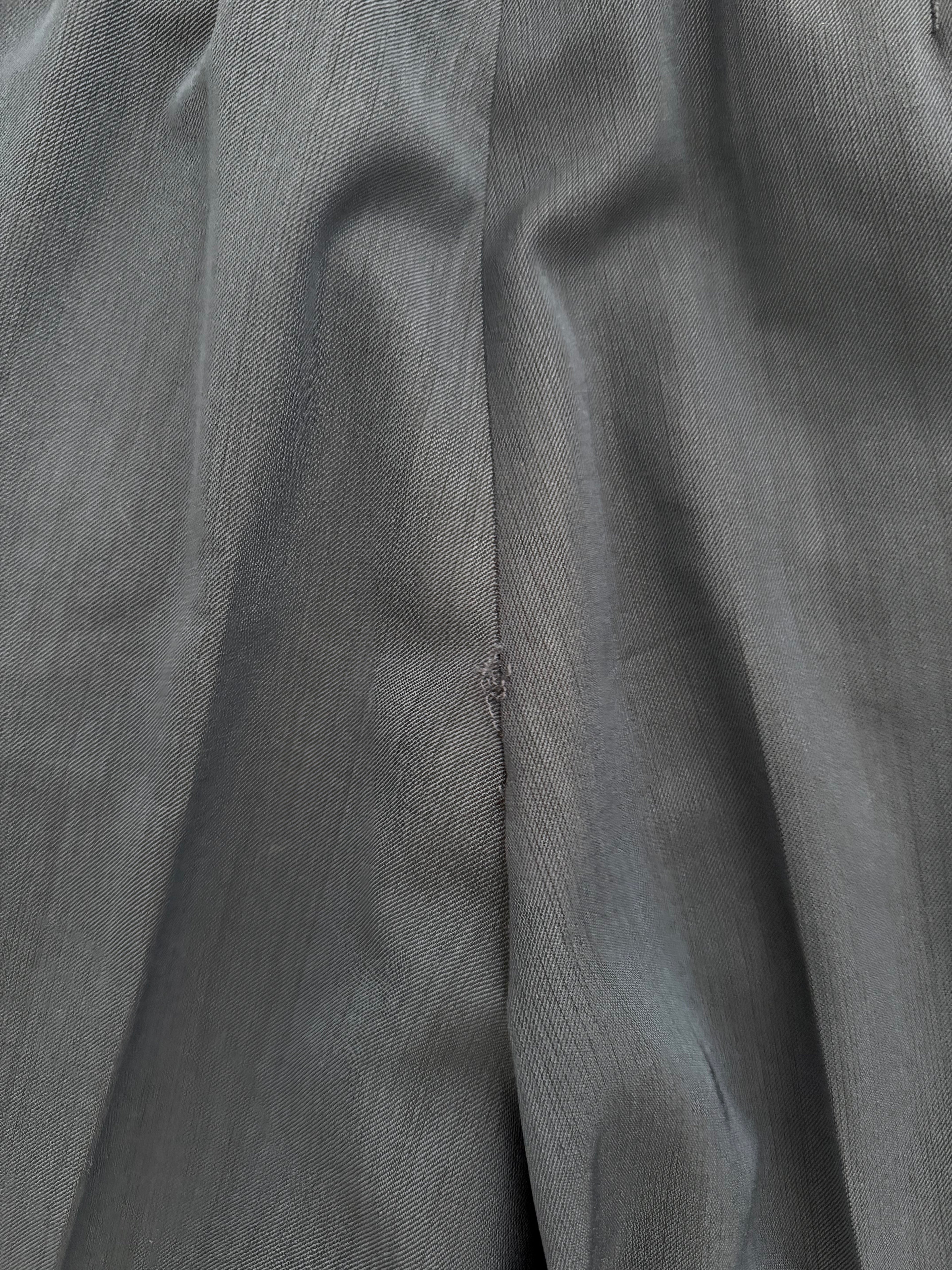 Givenchy 1980s 2B Pleated Wool Textured Blue Lightweight Suit - Size L Jacket / 34" Waist