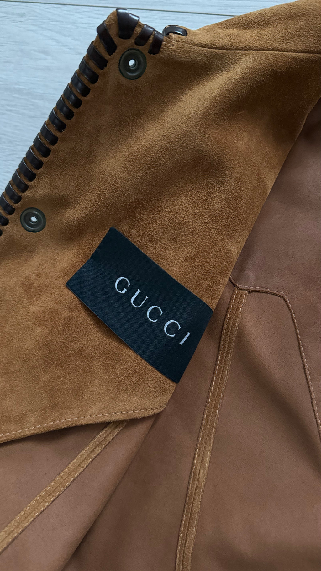 Gucci by Tom Ford SS2004 Western Leather Patchwork Jacket  - Size XS Mens