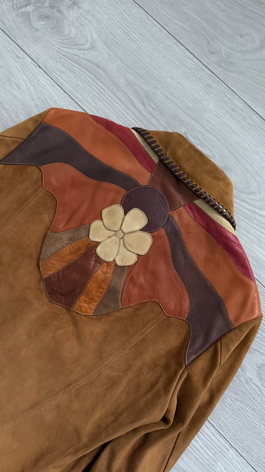 Gucci by Tom Ford SS2004 Western Leather Patchwork Jacket  - Size XS Mens