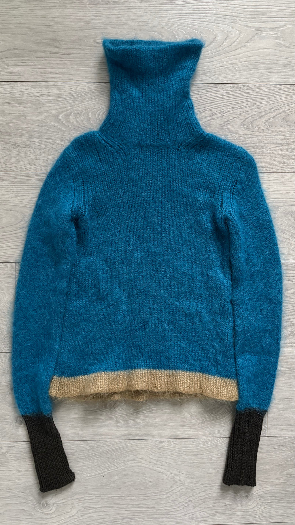 Prada FW2007 Mohair Turtleneck Knit Sweater - Size XS Mens