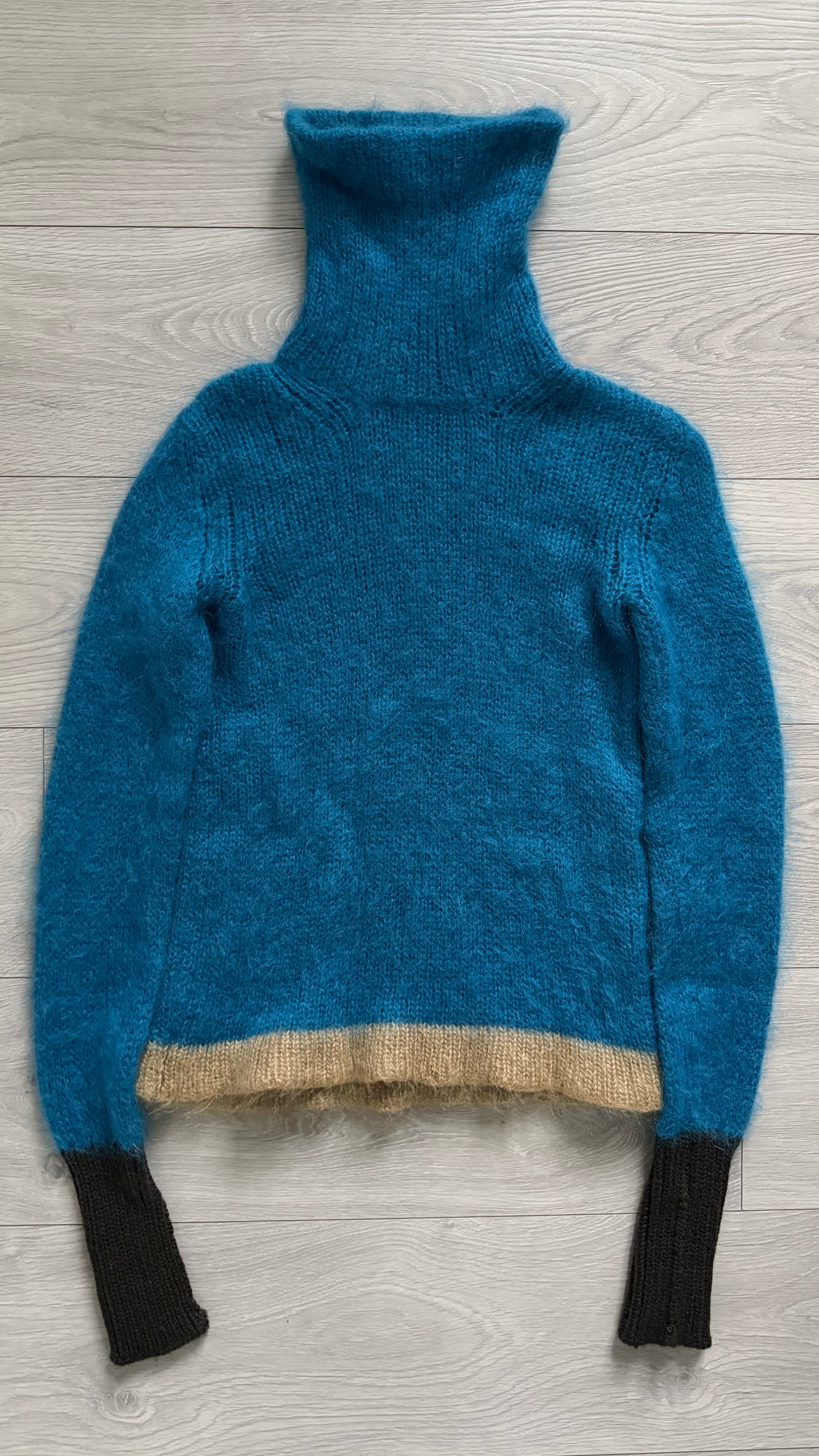 Prada FW2007 Mohair Turtleneck Knit Sweater - Size XS Mens