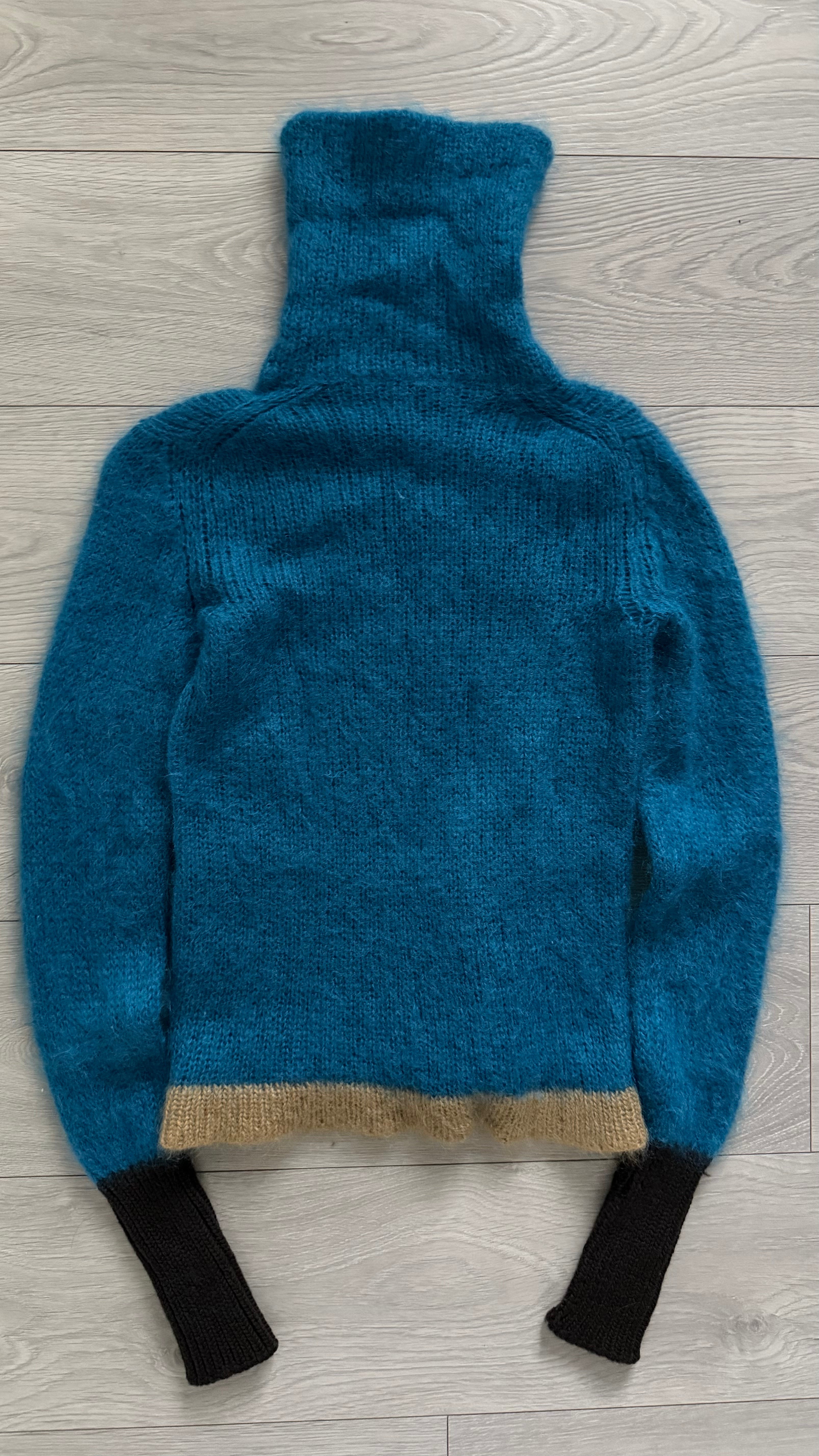 Prada FW2007 Mohair Turtleneck Knit Sweater - Size XS Mens