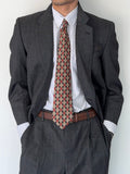 Yves Saint Laurent 1990s 2B Wool Grey Suit - Size M Jacket / 34" Waist