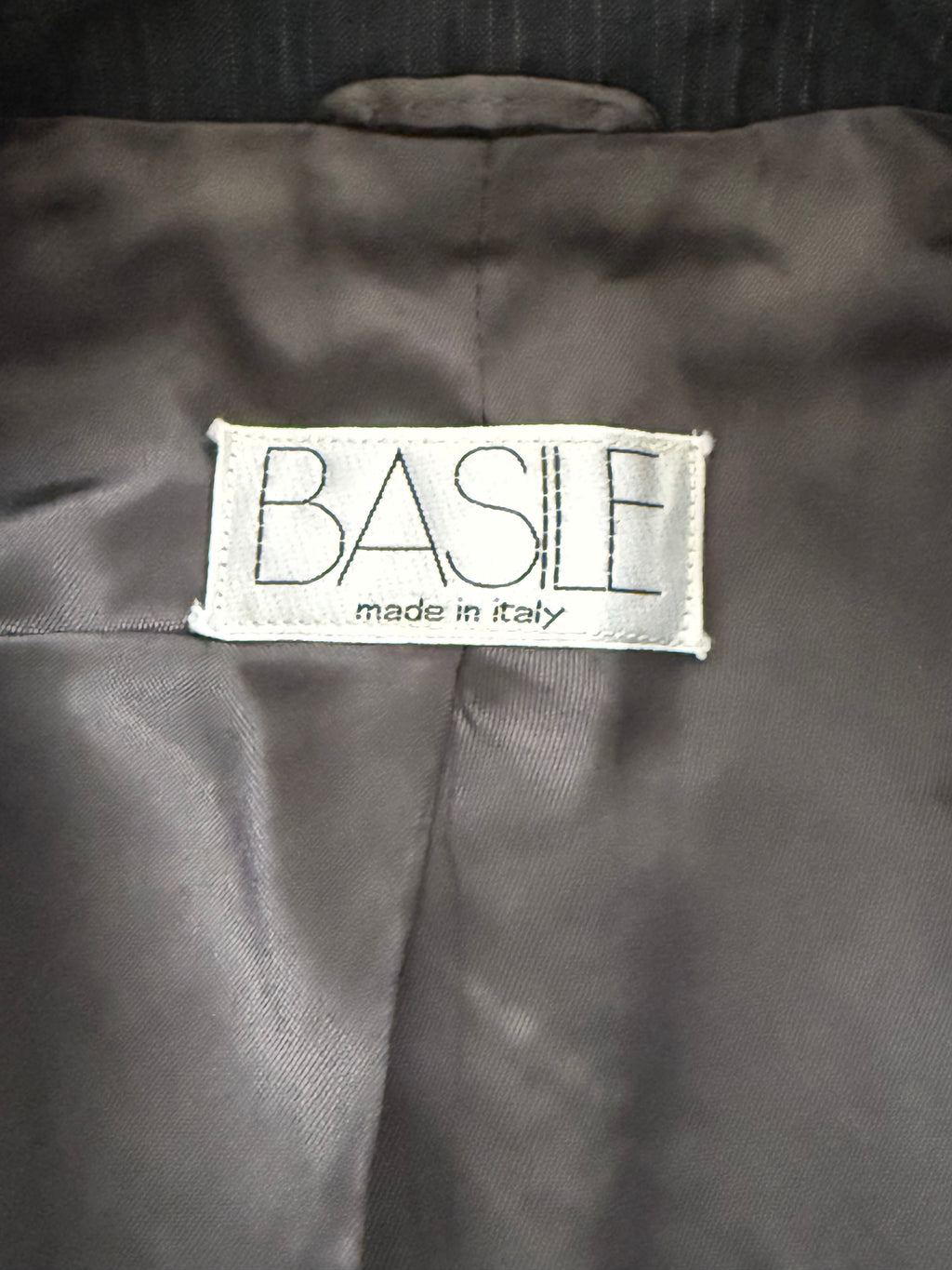 Basile 1980s 1B Asymmetrical Pleated Wool Grey Suit - Size S Jacket / 30" Waist