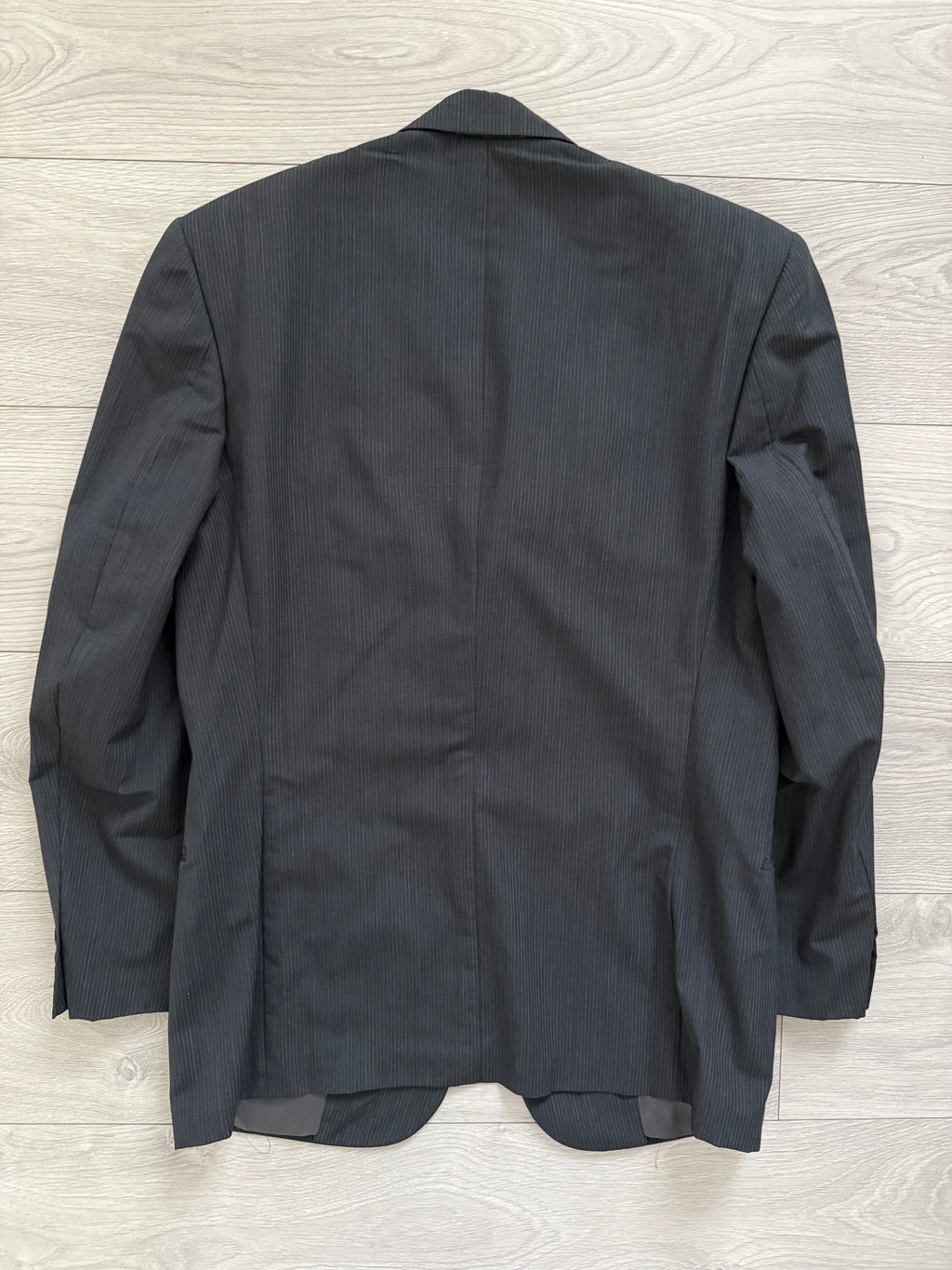 Basile 1980s 1B Asymmetrical Pleated Wool Grey Suit - Size S Jacket / 30" Waist