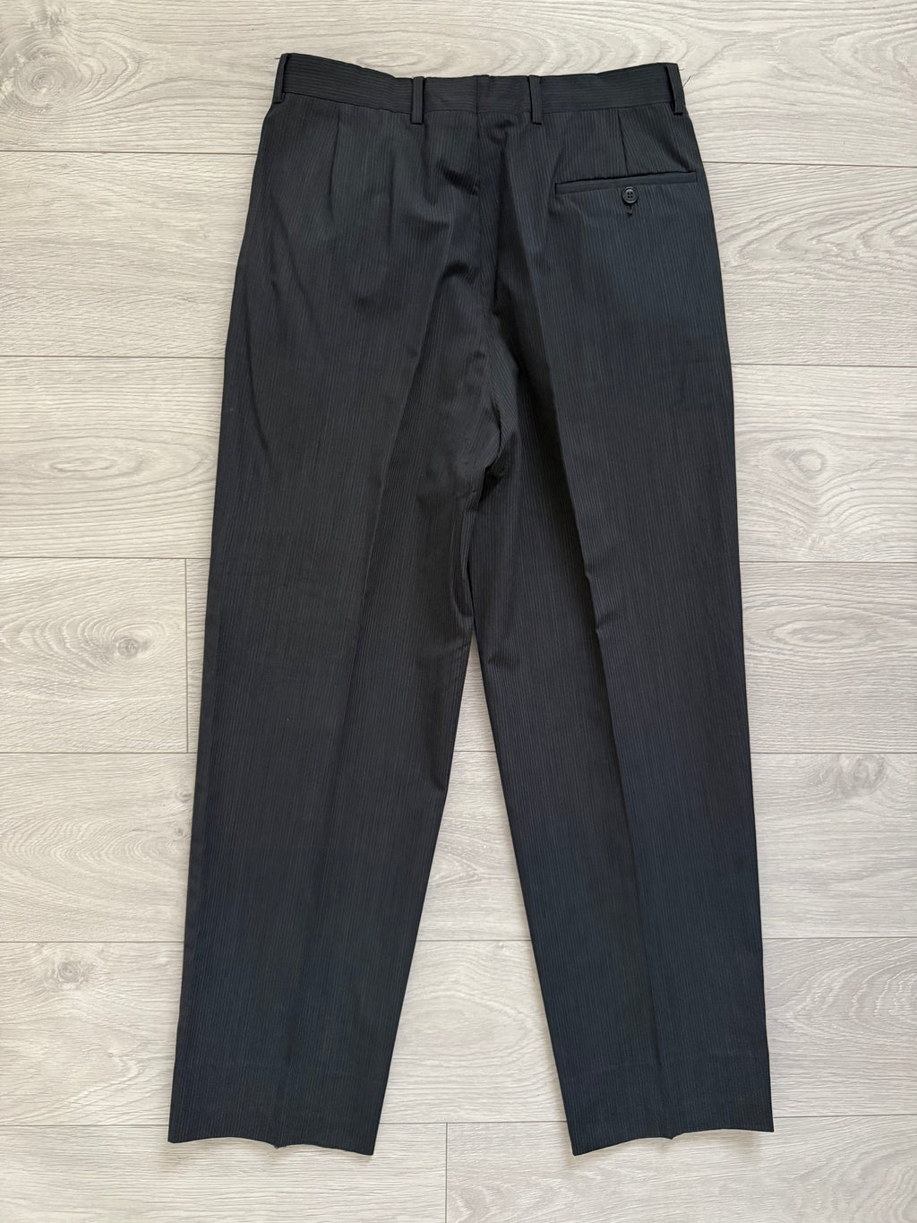 Basile 1980s 1B Asymmetrical Pleated Wool Grey Suit - Size S Jacket / 30" Waist