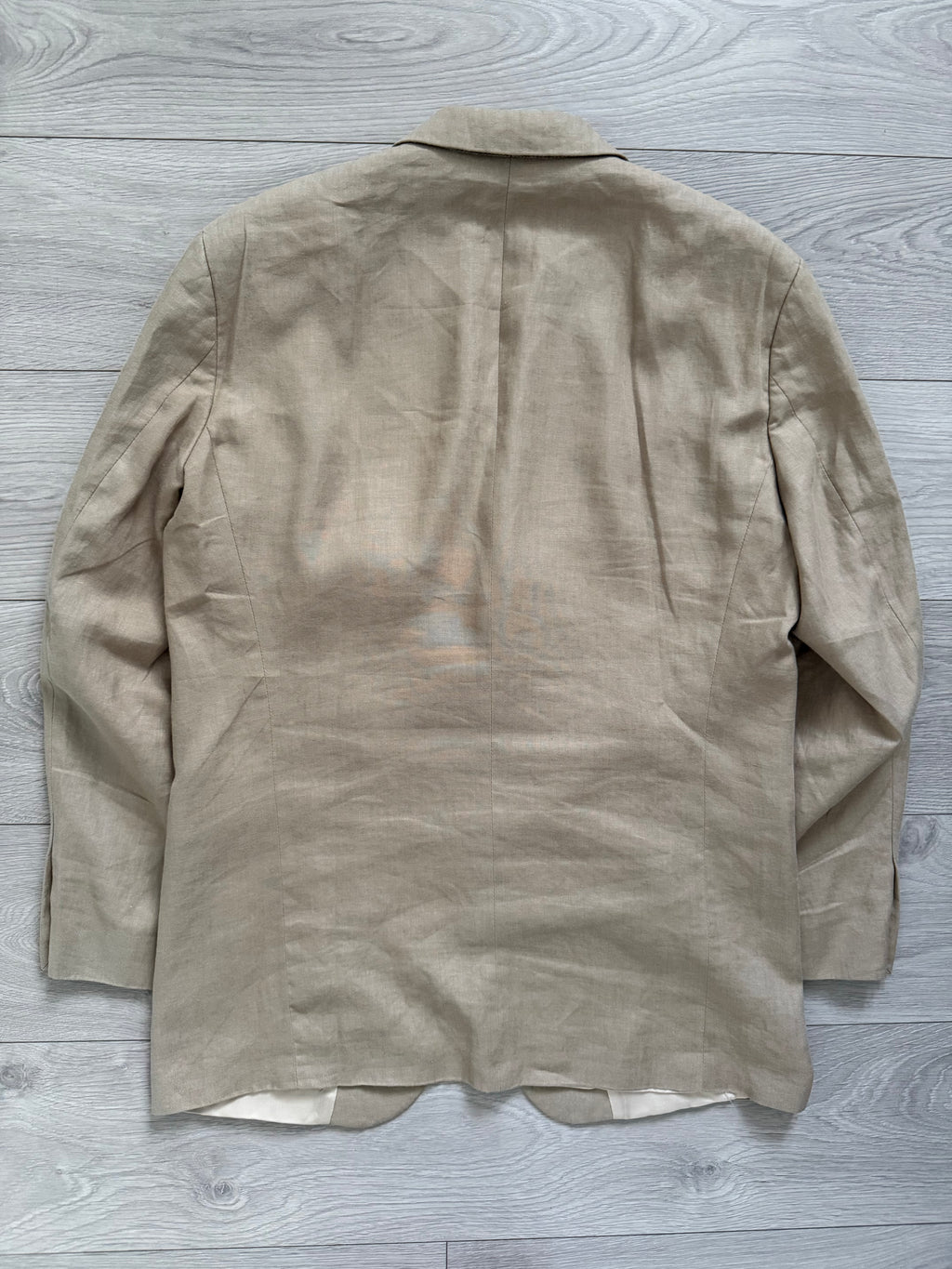 Hugo Boss 1990s 3B Linen Suit - Size XL Jacket / 35" Waist