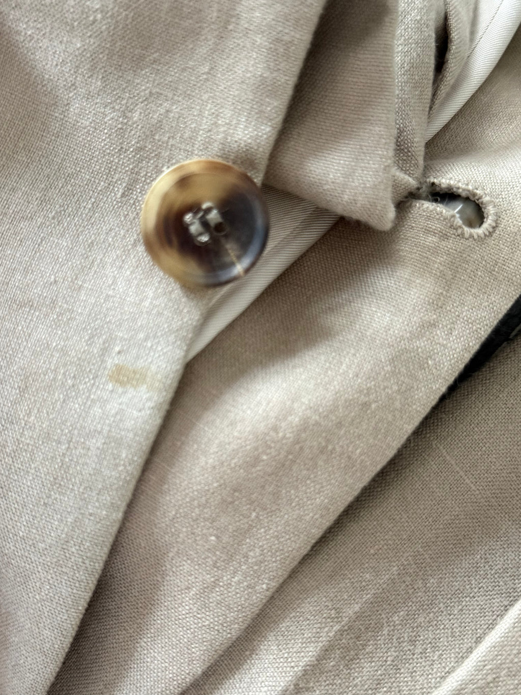 Hugo Boss 1990s 3B Linen Suit - Size XL Jacket / 35" Waist
