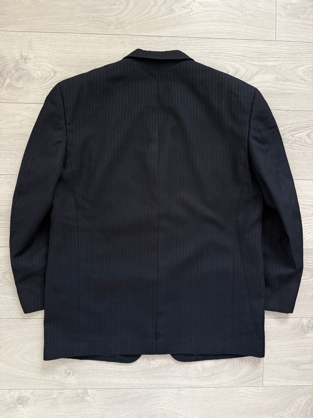 Comme Des Garcons Homme Deux 1998 3B Wool Silk Double-Pleat Pinstripe Suit - Size L Jacket / 34" Waist