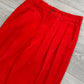 Comme Des Garcons Homme AW1993 Pleated Red Trousers - Size 32