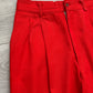 Comme Des Garcons Homme AW1993 Pleated Red Trousers - Size 32