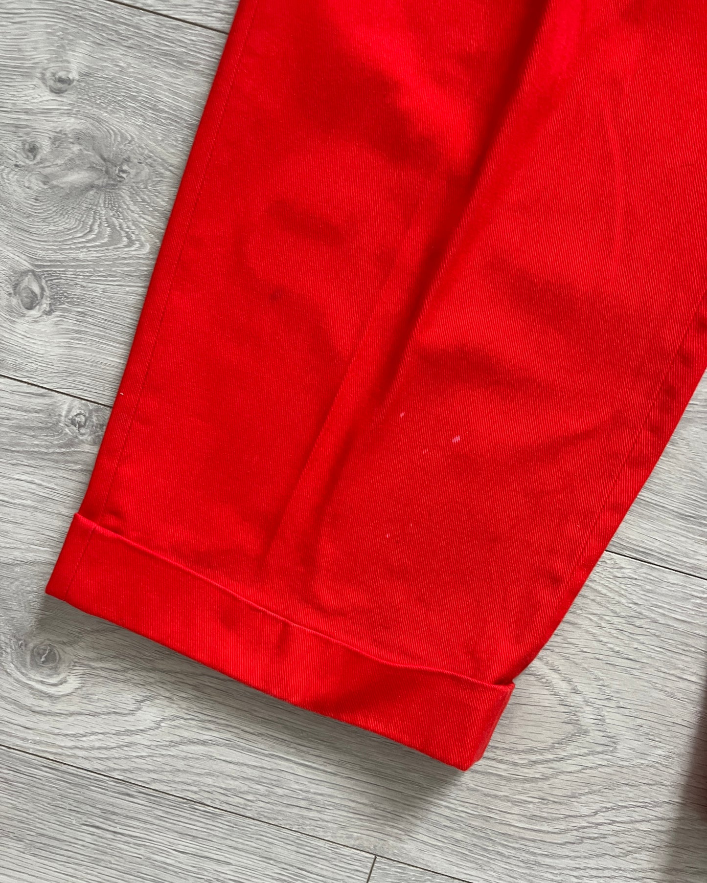 Comme Des Garcons Homme AW1993 Pleated Red Trousers - Size 32