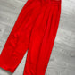 Comme Des Garcons Homme AW1993 Pleated Red Trousers - Size 32