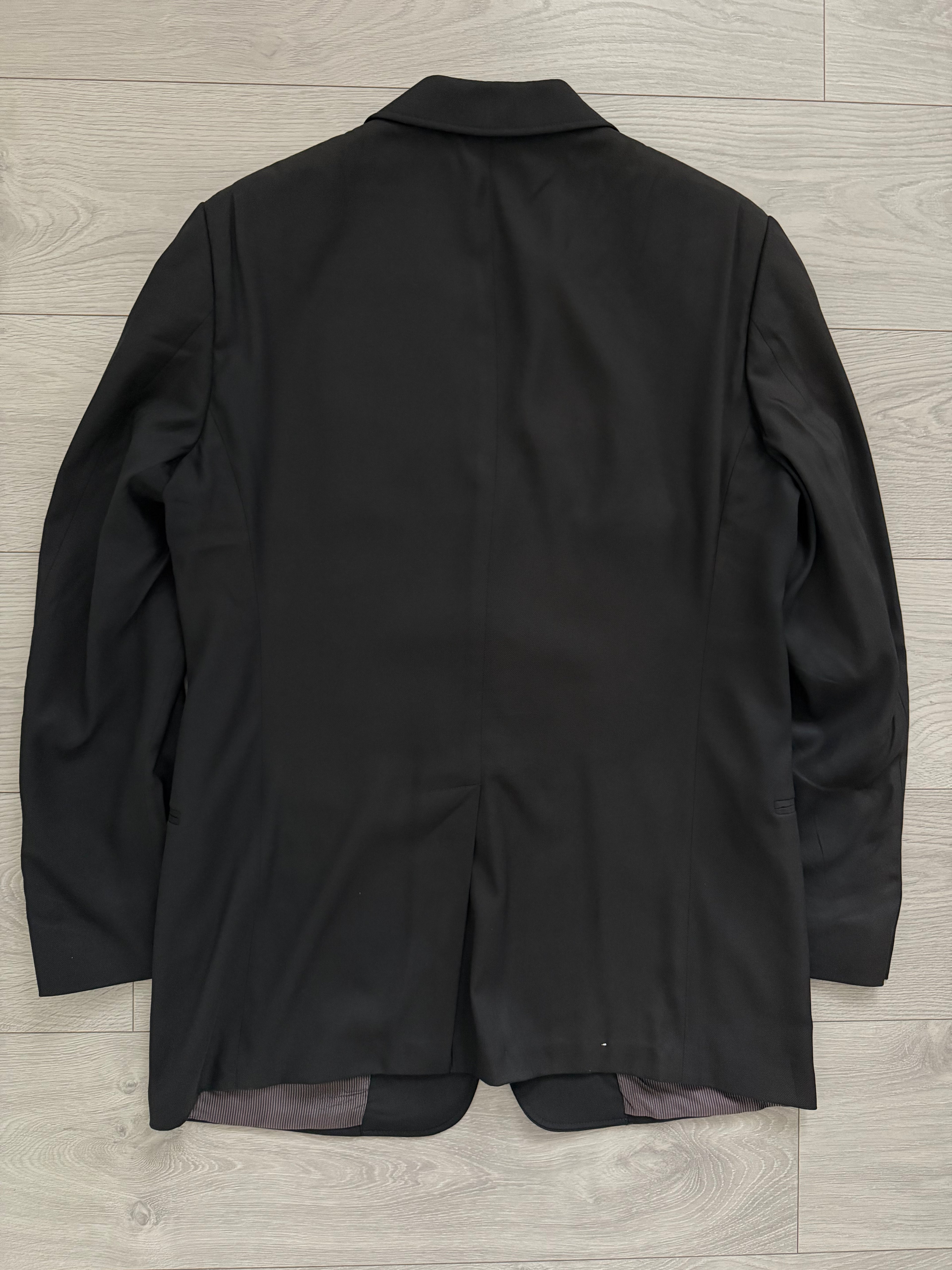 Armani 1990s Wool Viscose 2B Black Suit - Size M Jacket / 34" Waist