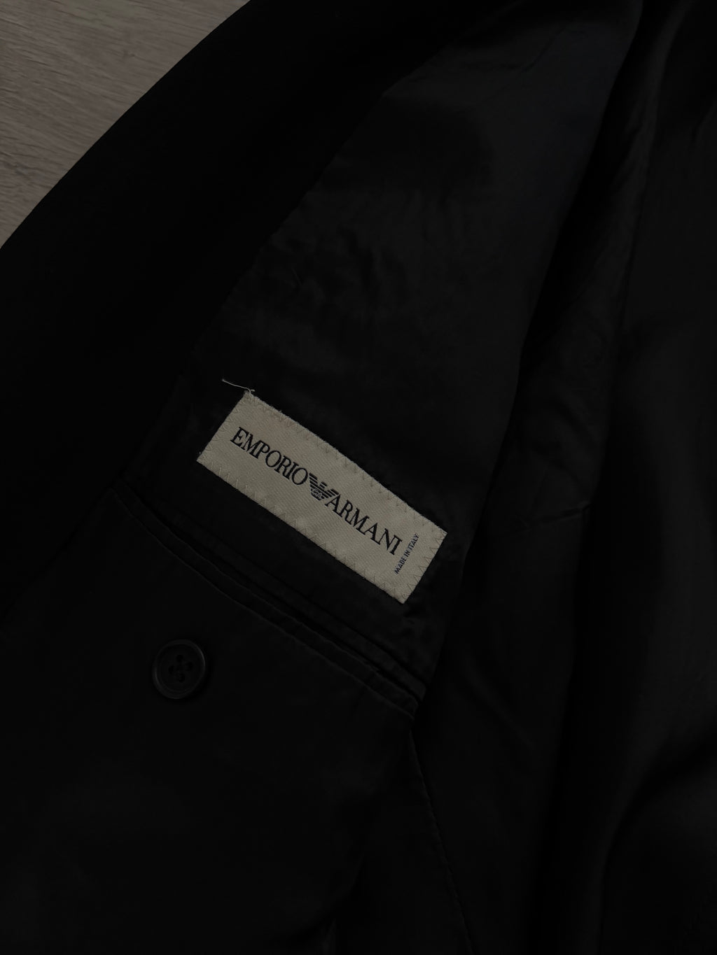 Emporio Armani 1990s 3B Draped Wool Suit - Size L Jacket / 34" Waist