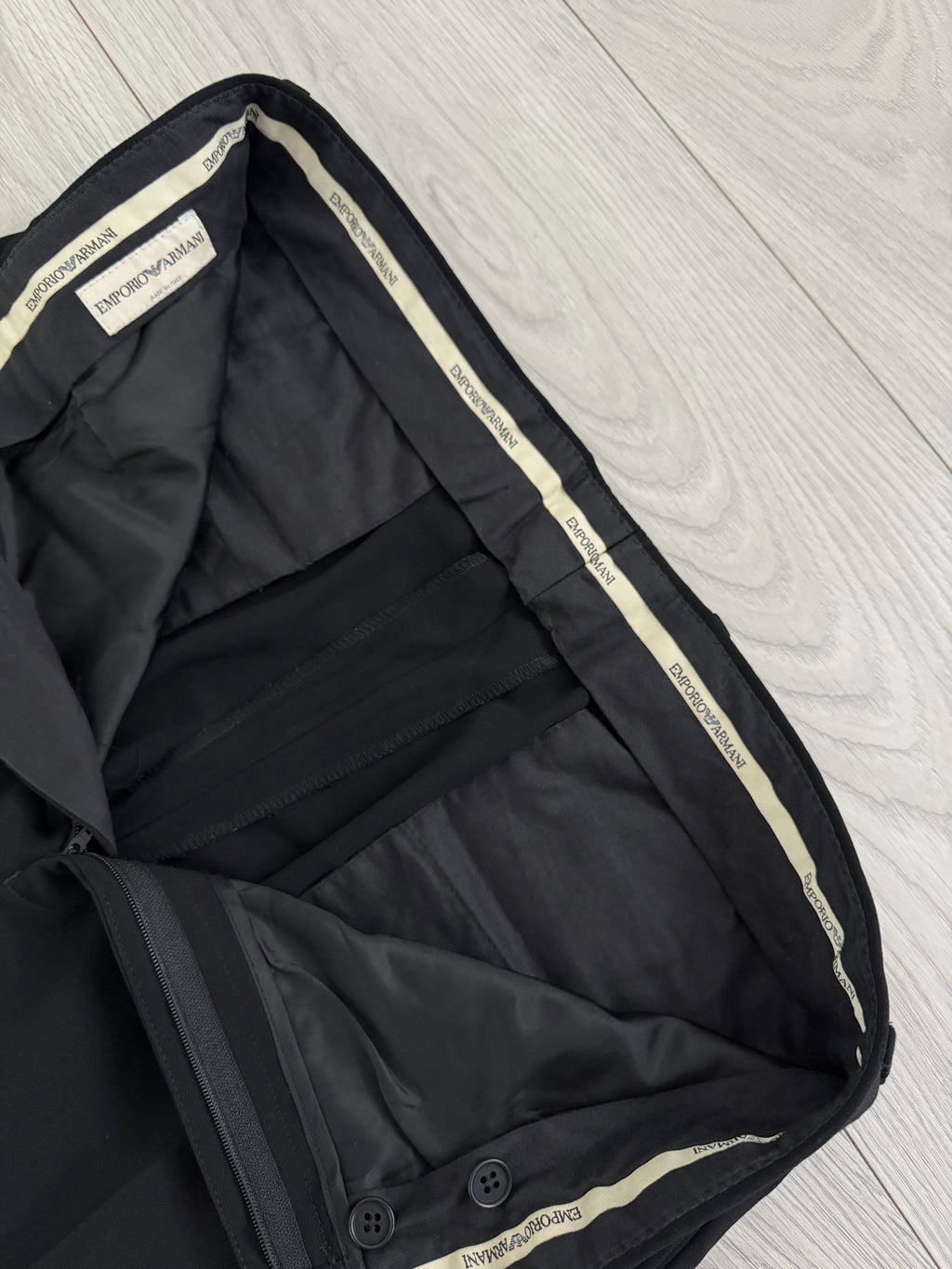 Emporio Armani 1990s 3B Draped Wool Suit - Size L Jacket / 34" Waist