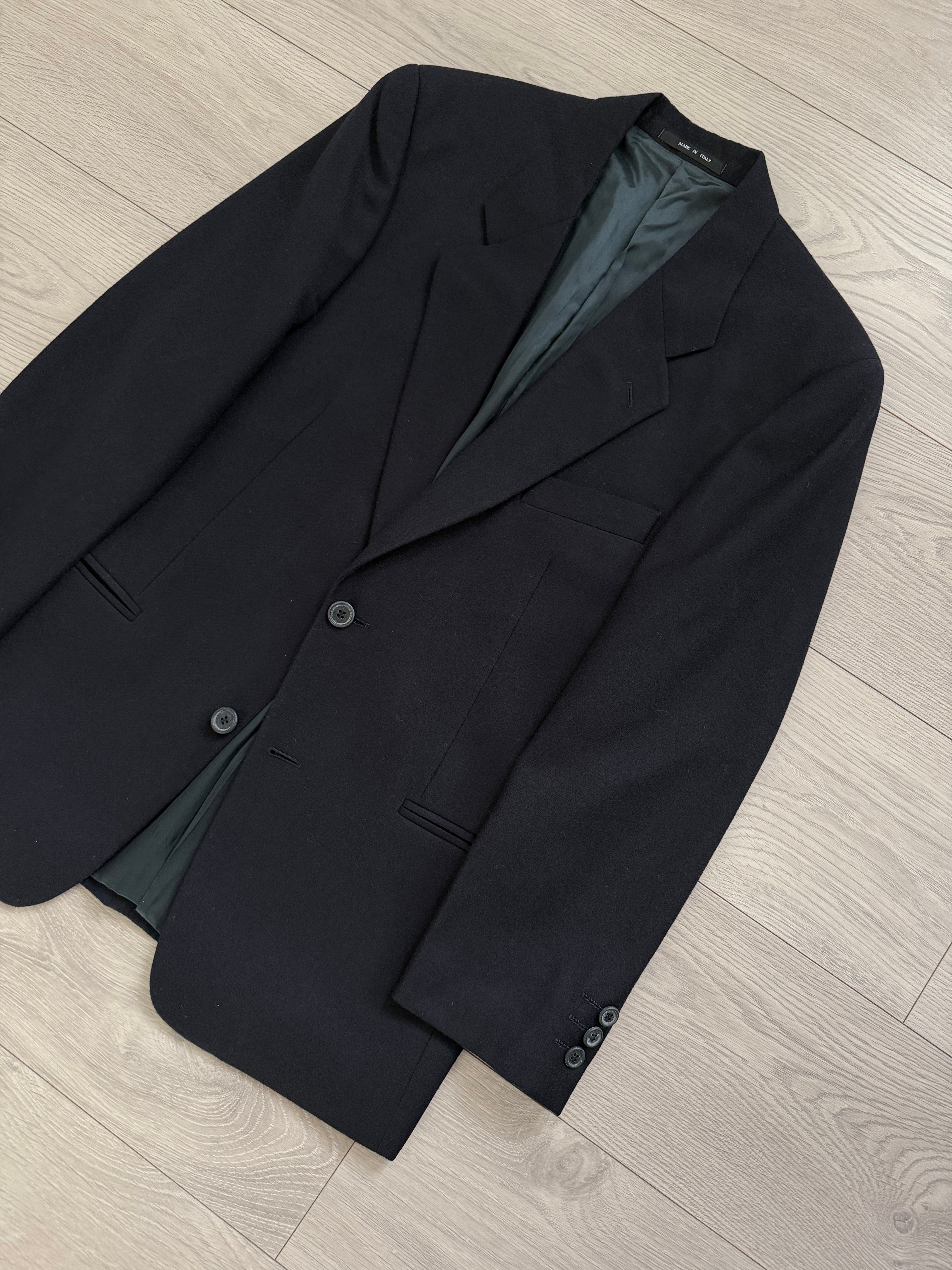 Emporio Armani 1992 2B Double Pleated Wool Suit Navy - Size XS Jacket / 28" Waist