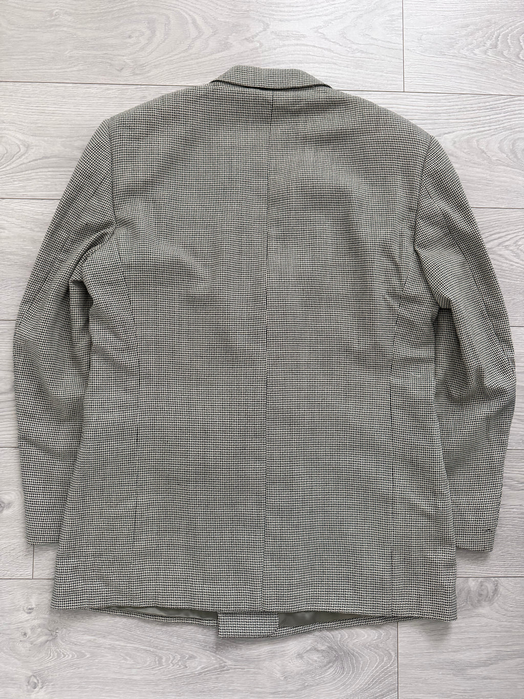 Versace 1990s Peaked Lapel Double Breasted Textured Wool Sport Jacket Blazer Grey - Size XL