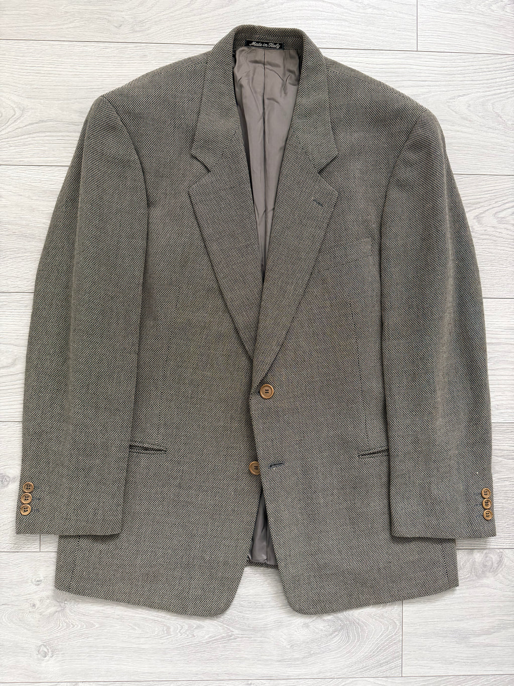 Giorgio Armani 1990s 2B Textured Cotton Wool Sport Jacket Blazer - Size XL