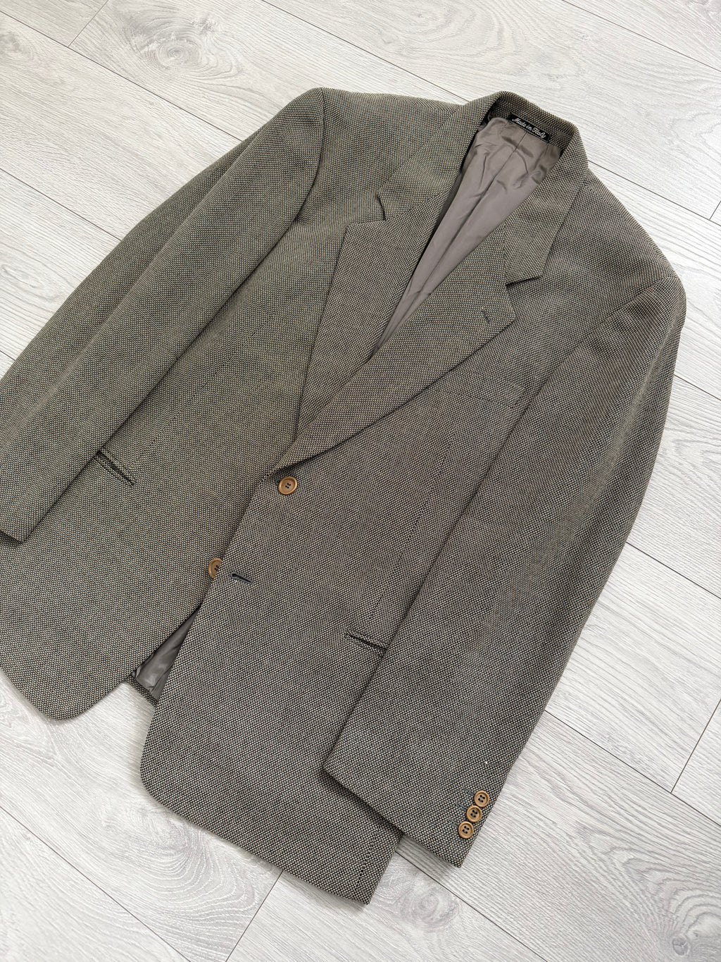Giorgio Armani 1990s 2B Textured Cotton Wool Sport Jacket Blazer - Size XL