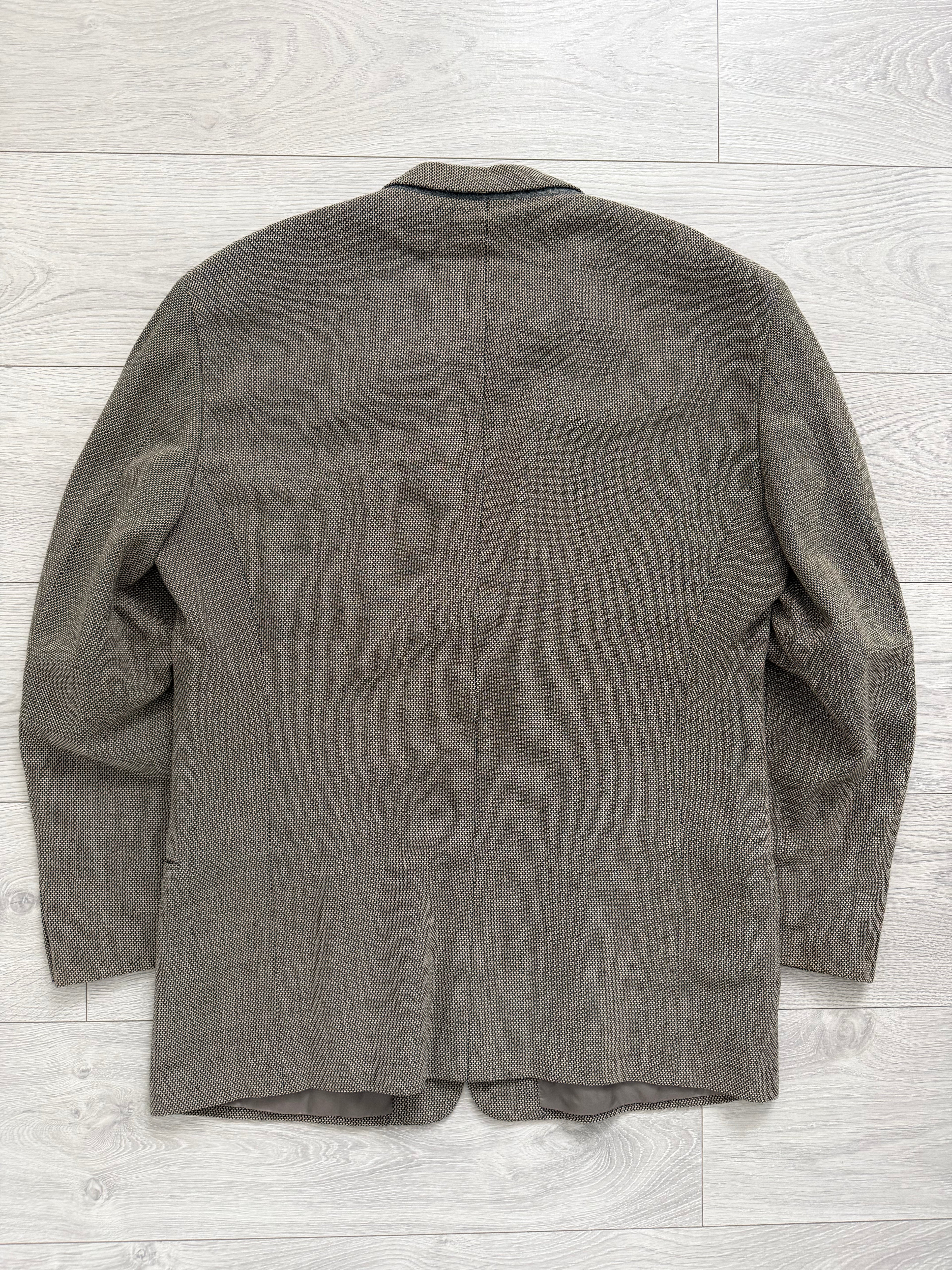 Giorgio Armani 1990s 2B Textured Cotton Wool Sport Jacket Blazer - Size XL