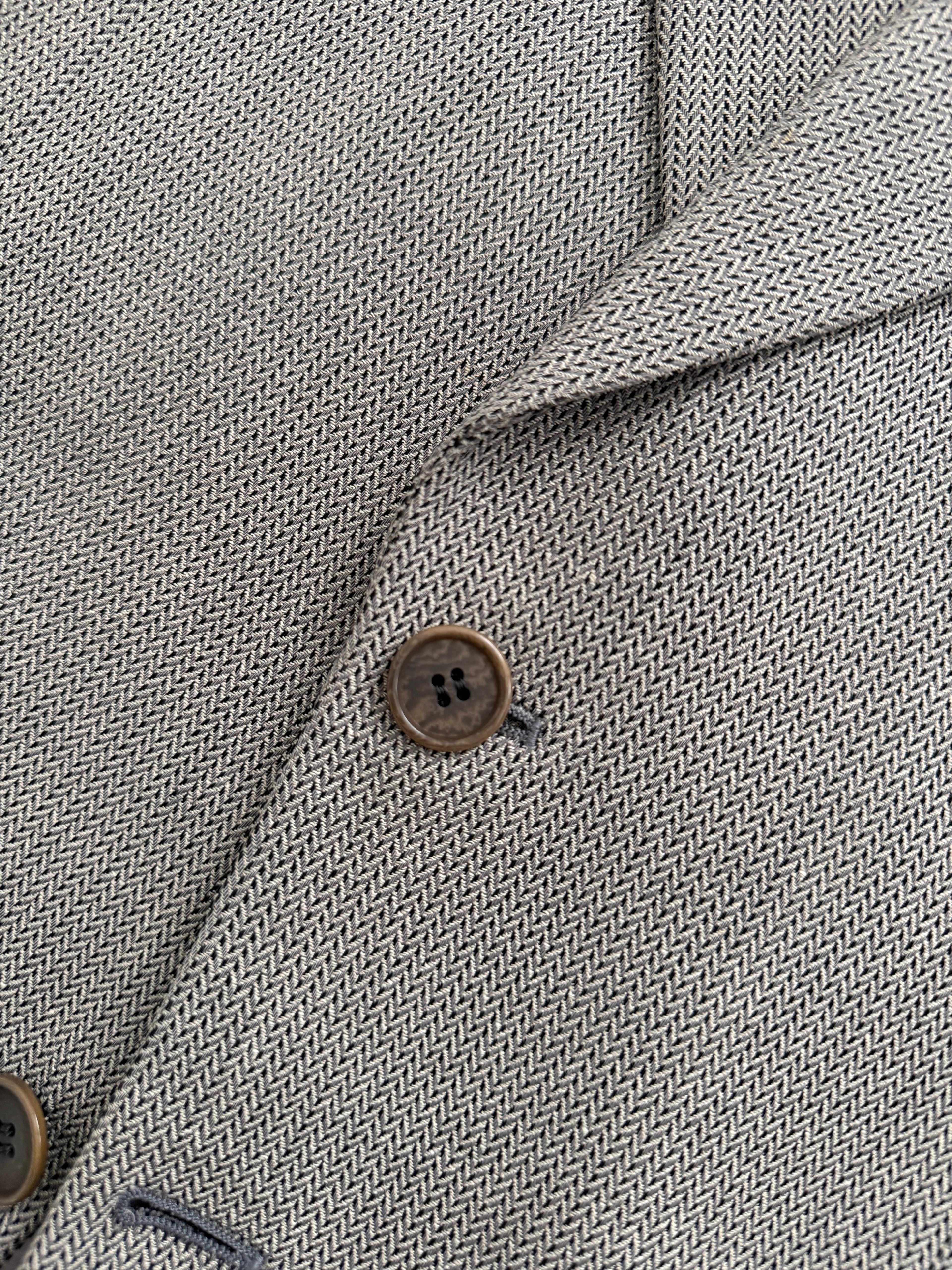 Giorgio Armani 1990s 2B Textured Wool Silk Sport Jacket Blazer - Size M
