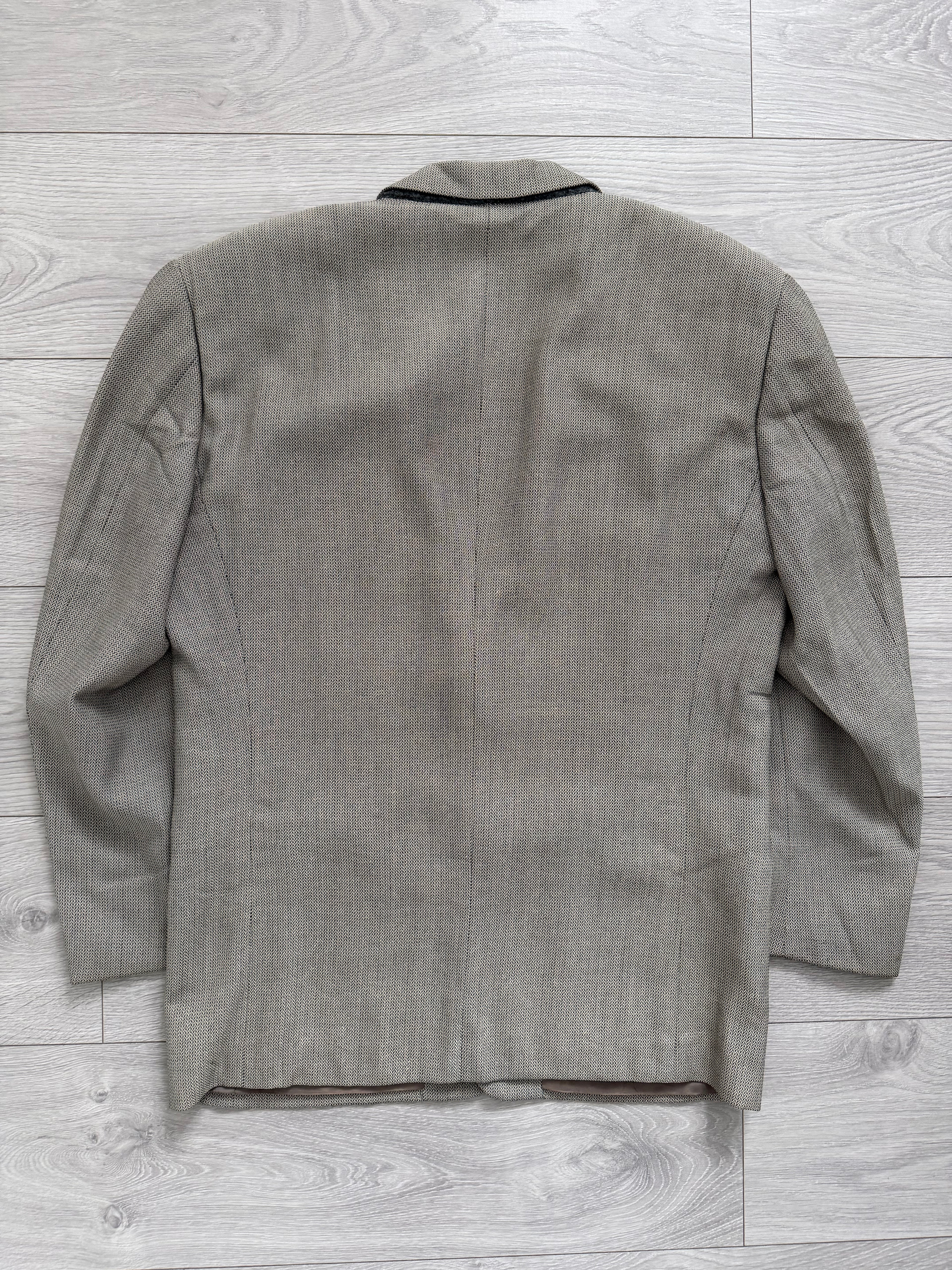 Giorgio Armani 1990s 2B Textured Wool Silk Sport Jacket Blazer - Size M