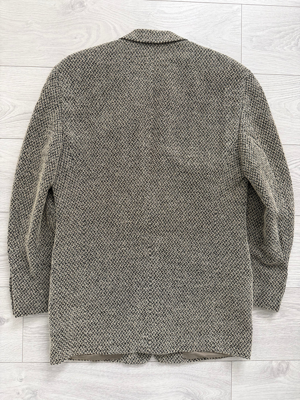 Giorgio Armani Black Label 1990s 2B Textured Wool Blend Sport Jacket Blazer - Size L