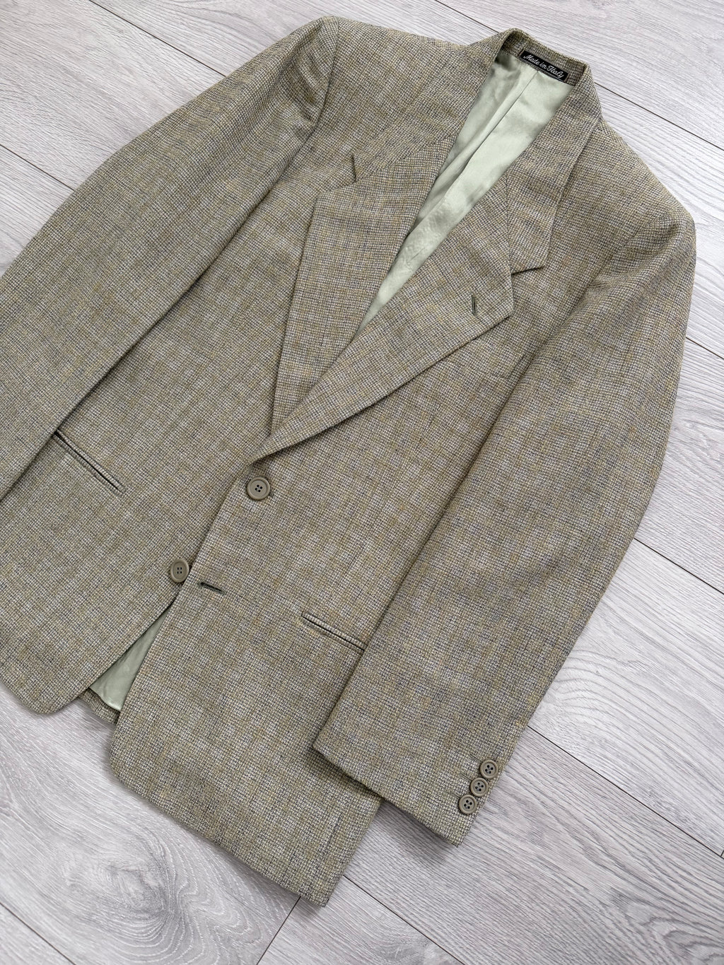 Giorgio Armani 1980s 2B Wool Linen Textured Sport Jacket Blazer - Size S