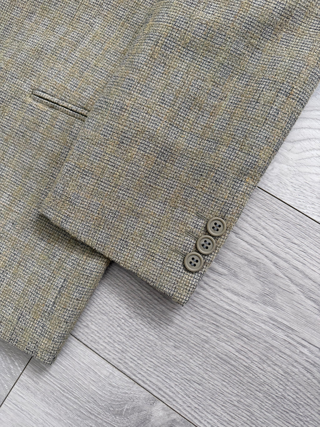Giorgio Armani 1980s 2B Wool Linen Textured Sport Jacket Blazer - Size S