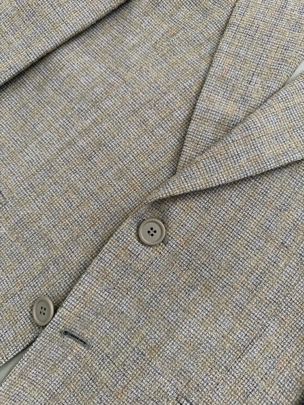 Giorgio Armani 1980s 2B Wool Linen Textured Sport Jacket Blazer - Size S