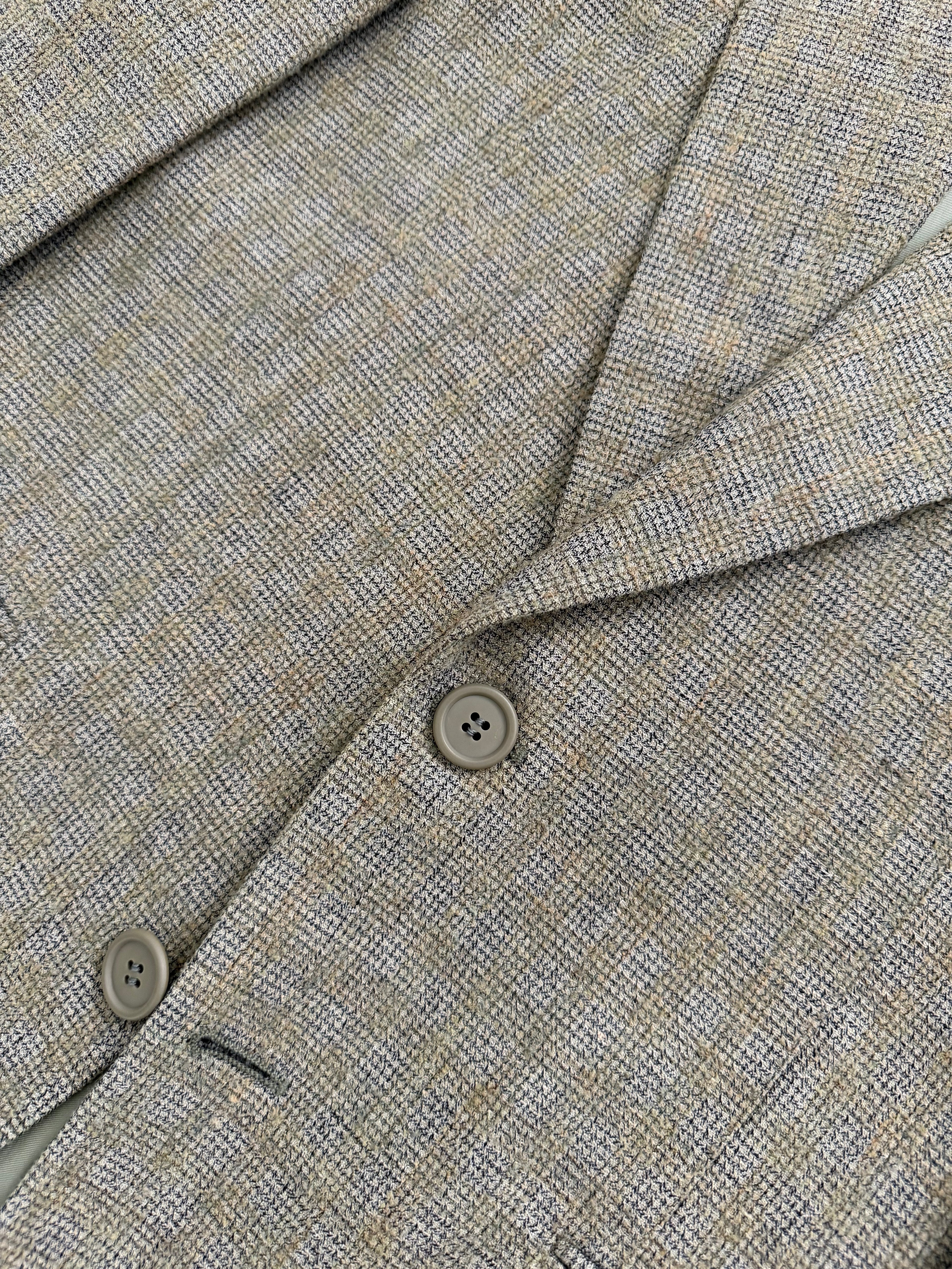 Giorgio Armani 1980s 2B Wool Linen Textured Sport Jacket Blazer - Size S