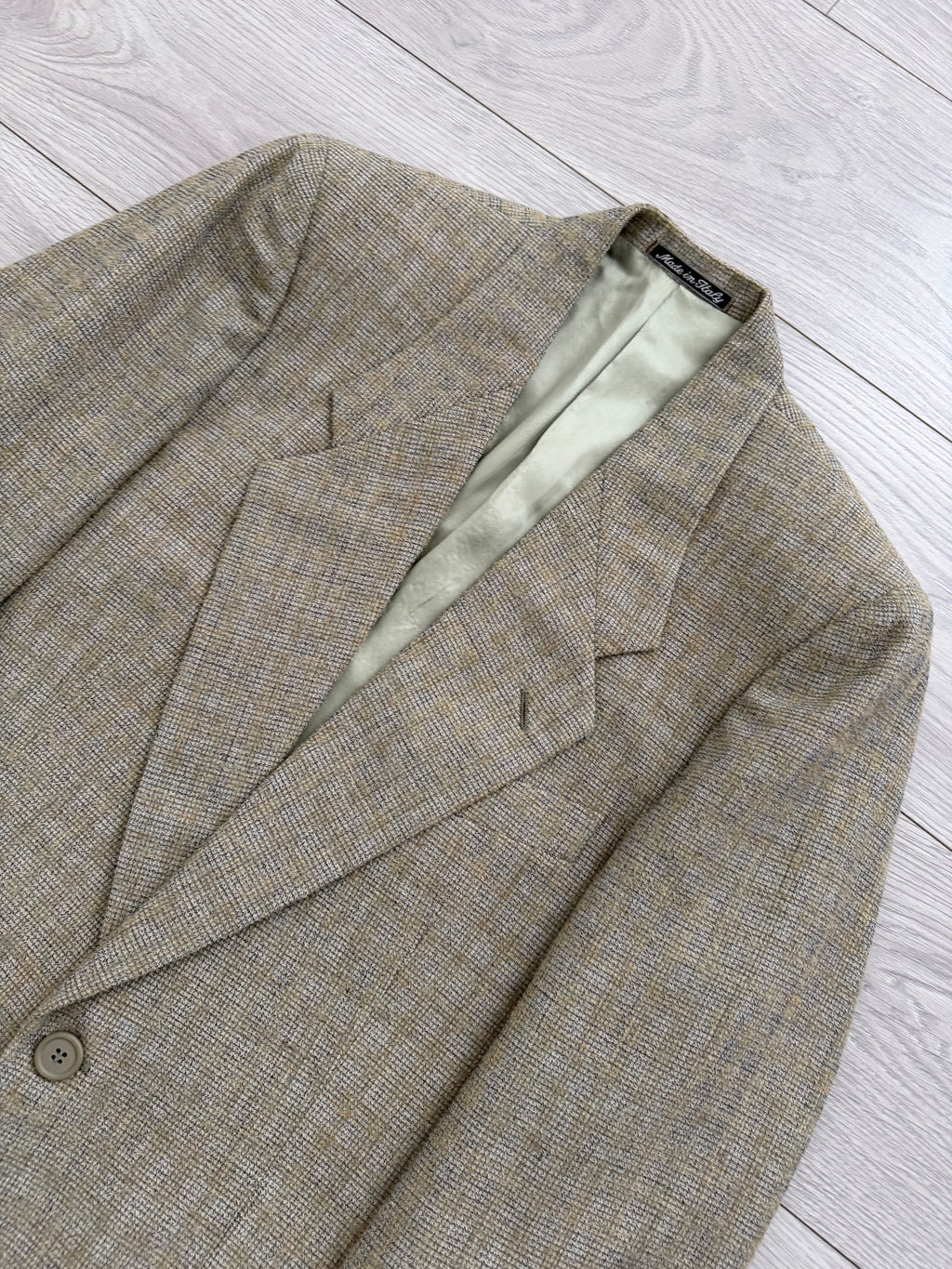 Giorgio Armani 1980s 2B Wool Linen Textured Sport Jacket Blazer - Size S