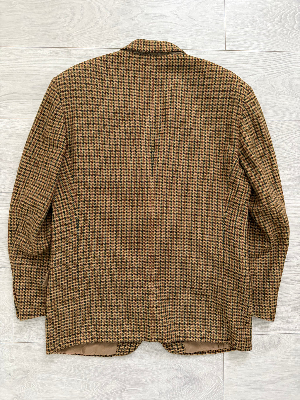 Valentino Couture 1990s 2B Houndstooth Wool Sport Jacket Blazer - Size L