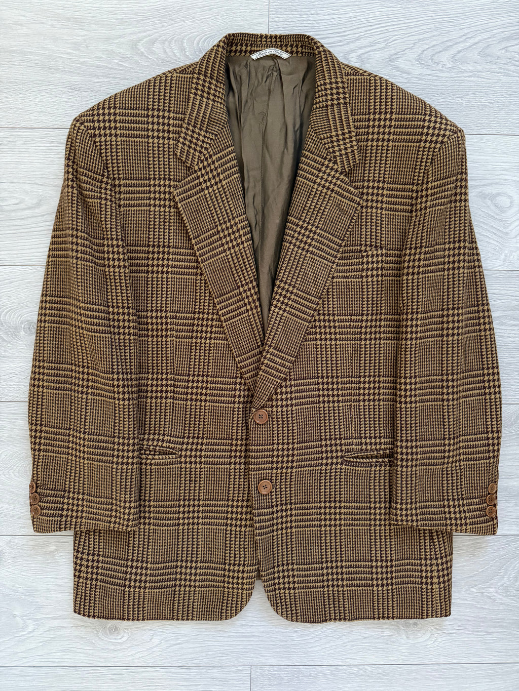 Gianfranco Ferre 1980s 2B Check Wool Sports Jacket Blazer - Size XL