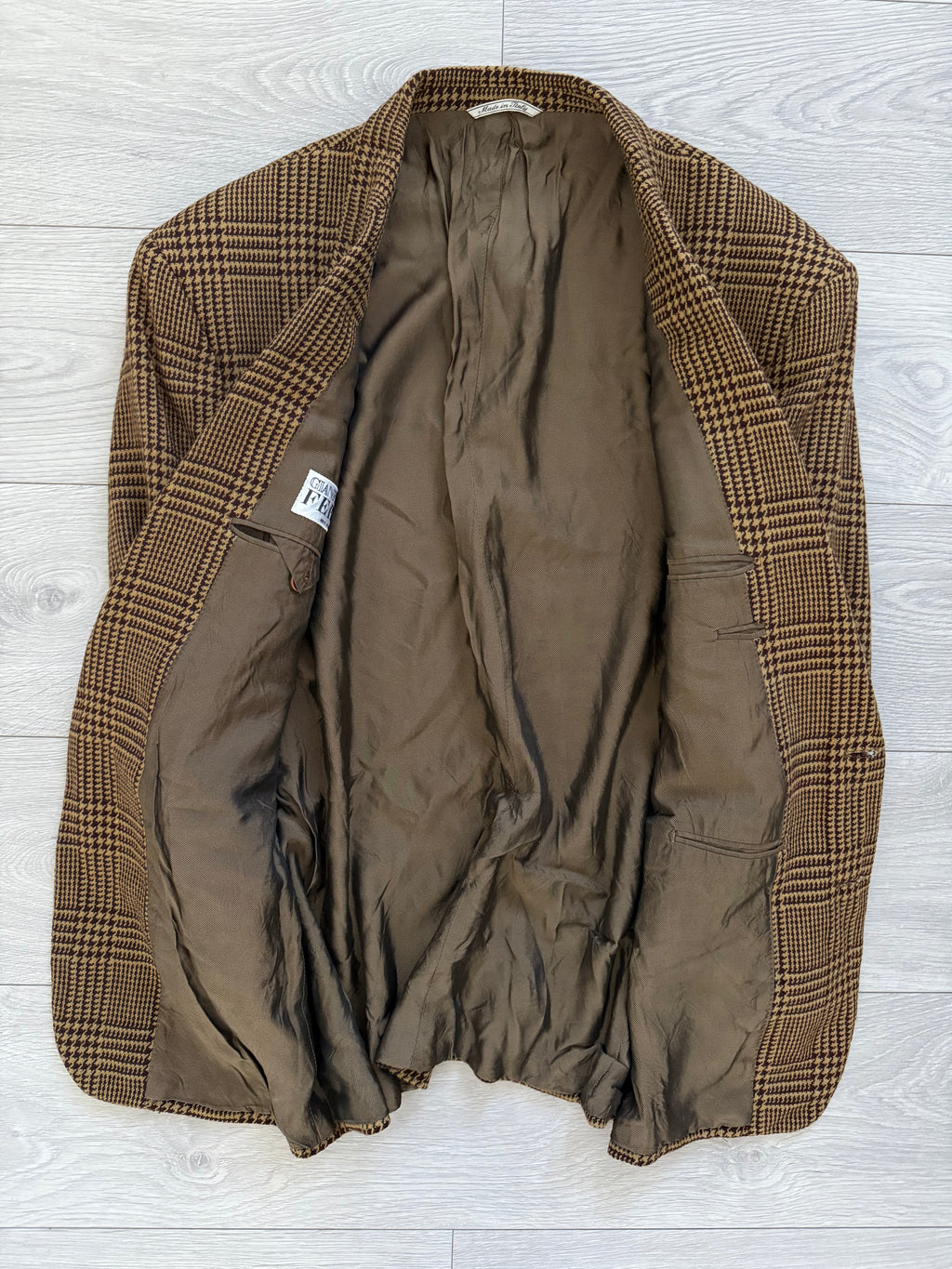 Gianfranco Ferre 1980s 2B Check Wool Sports Jacket Blazer - Size XL