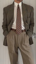 Giorgio Armani 1990s 2B Textured Cotton Wool Sport Jacket Blazer - Size XL