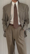 Giorgio Armani 1990s 2B Textured Wool Silk Sport Jacket Blazer - Size M