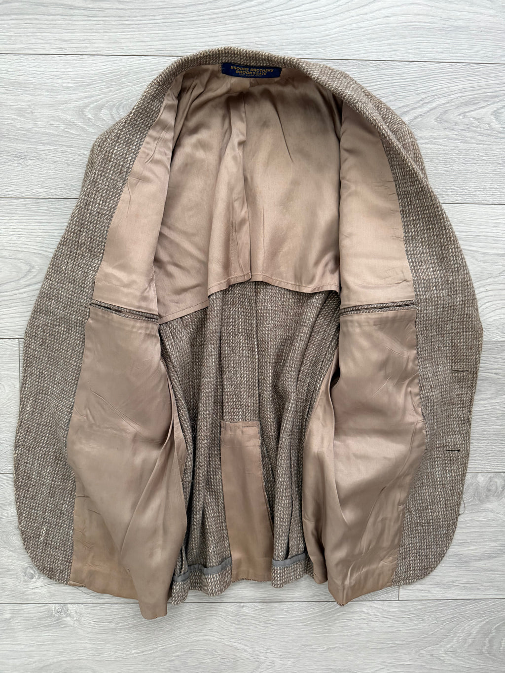 Brooks Brothers 1980s Textured Wool 2B Sports Jacket Blazer - Size S