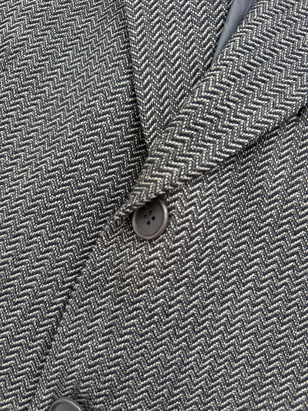 Giorgio Armani 1980s 3B Textured Wool Sports Jacket Blazer - Size L