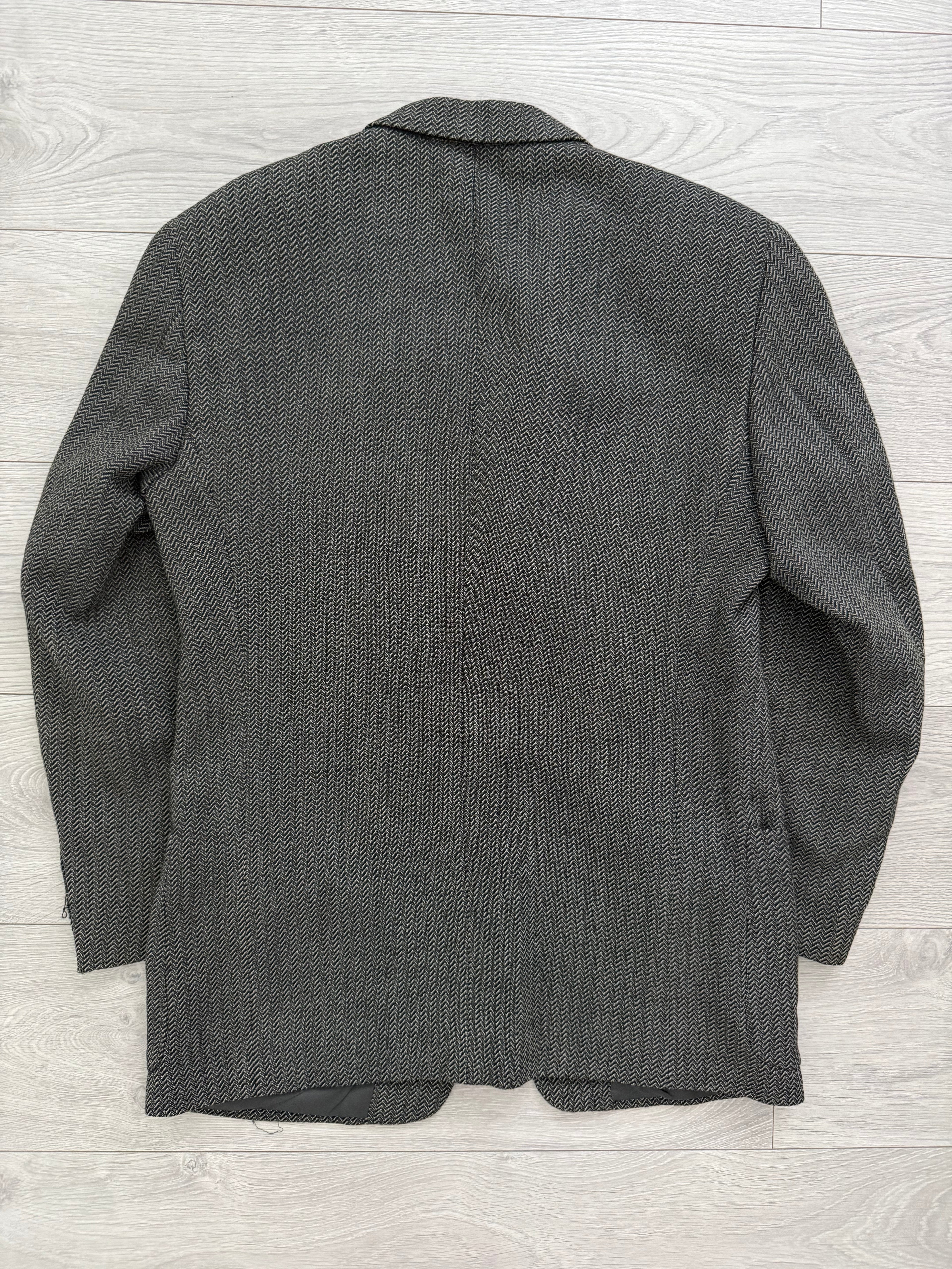 Giorgio Armani 1980s 3B Textured Wool Sports Jacket Blazer - Size L