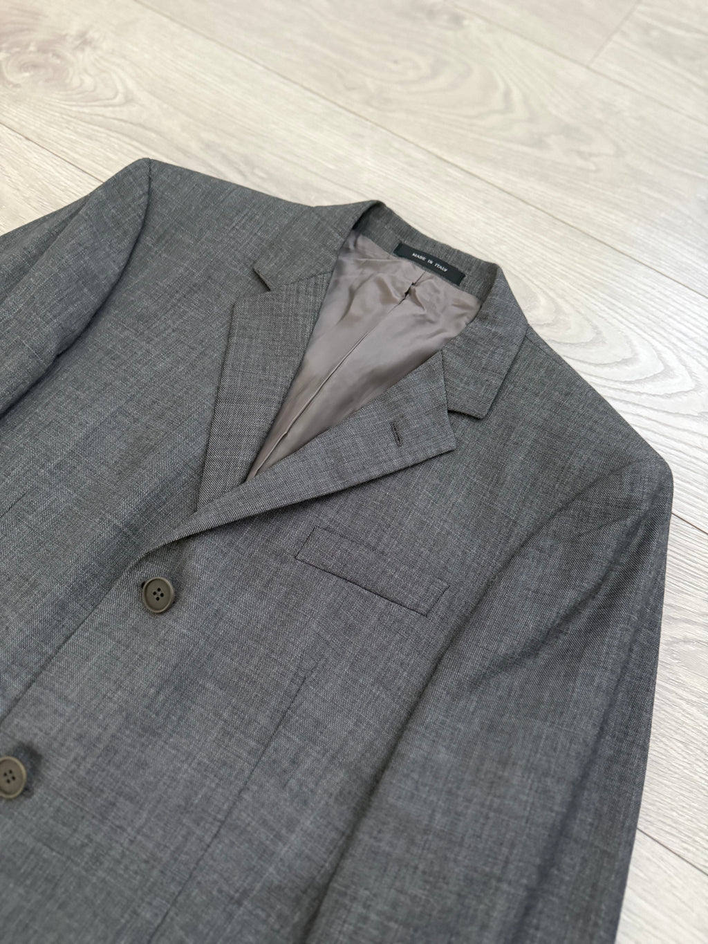 Emporio Armani AW2001 3B Grey Wool Suit - Size S Jacket / 30" Waist