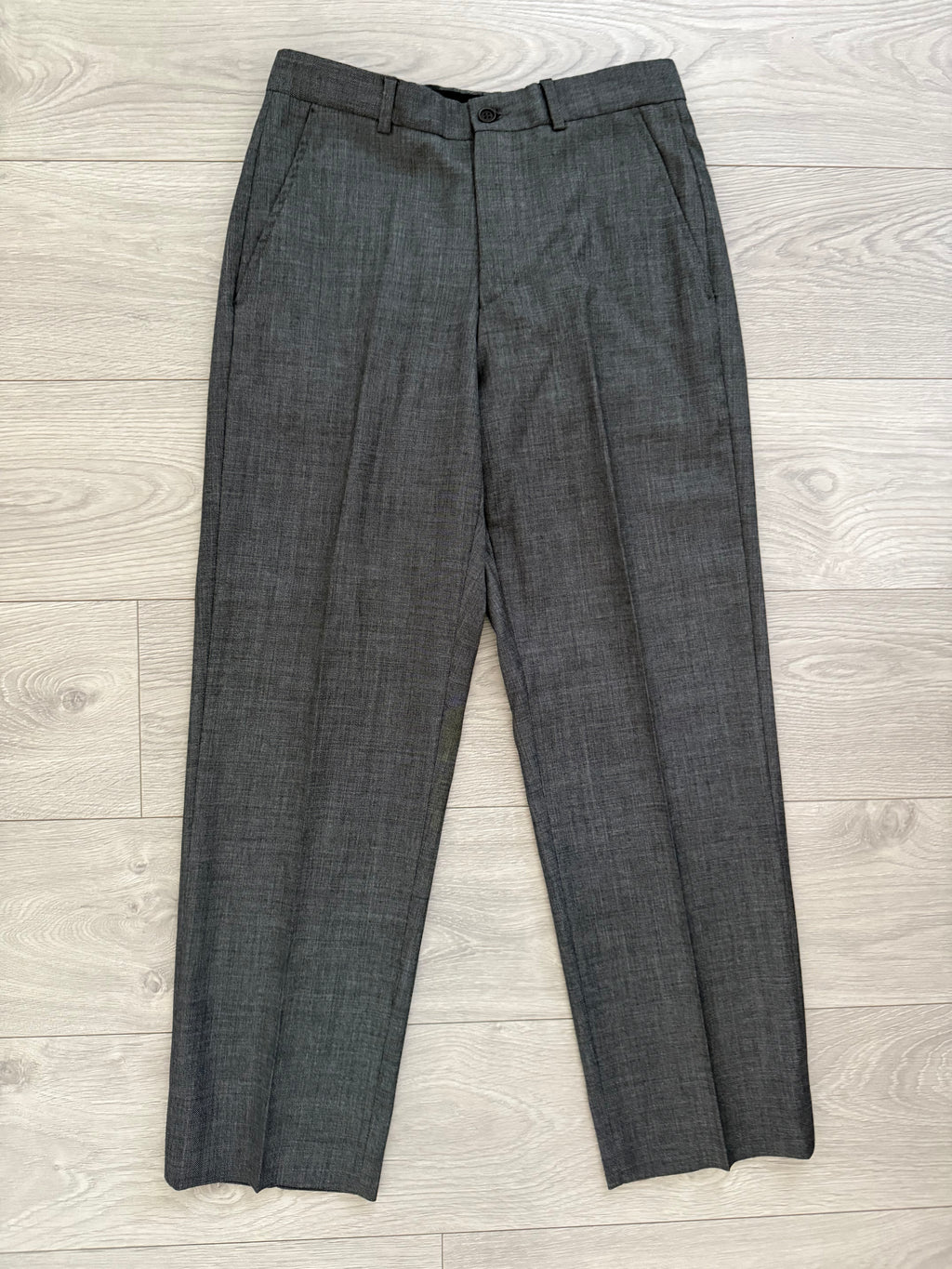 Emporio Armani AW2001 3B Grey Wool Suit - Size S Jacket / 30" Waist