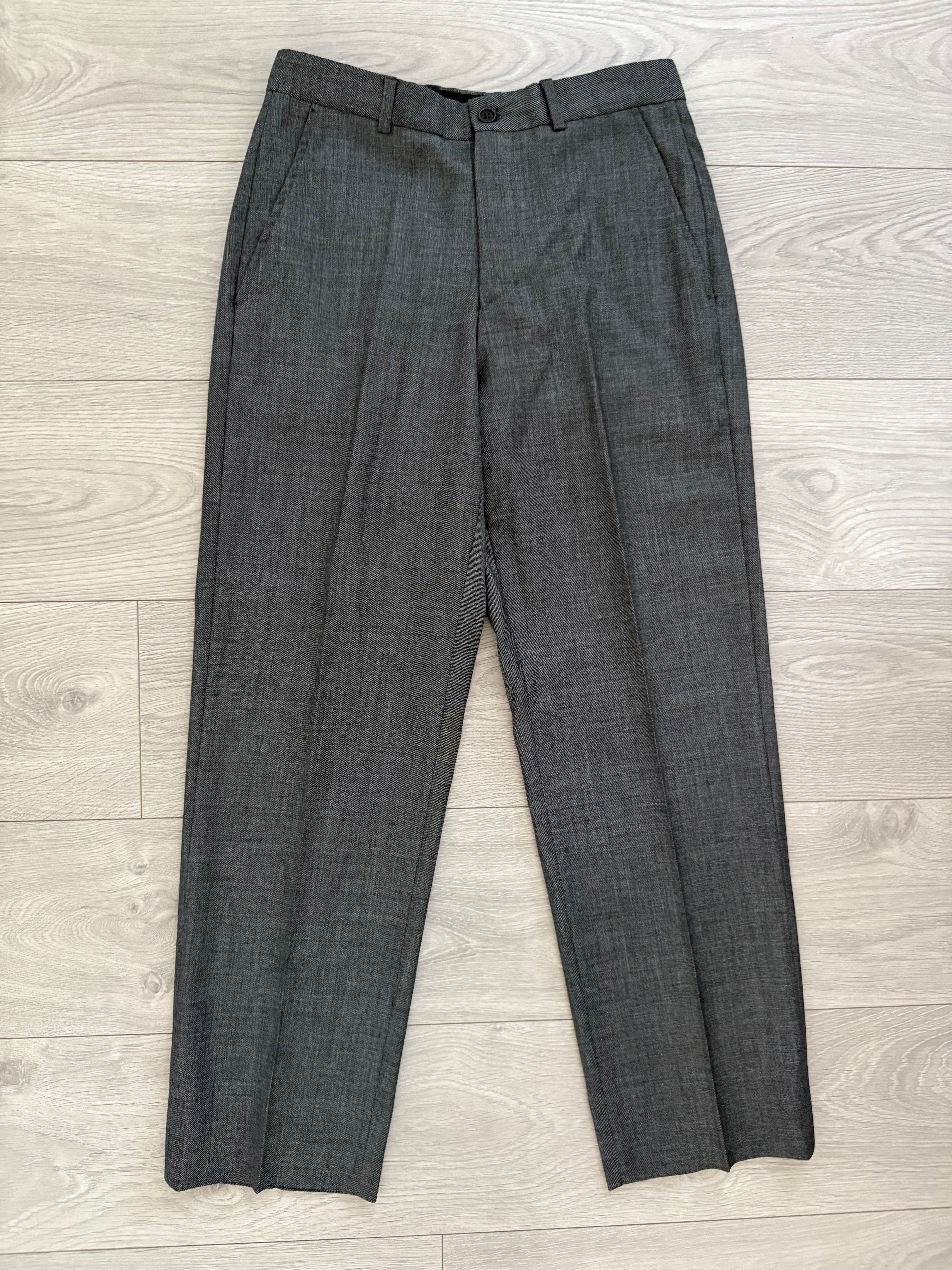 Emporio Armani AW2001 3B Grey Wool Suit - Size S Jacket / 30" Waist