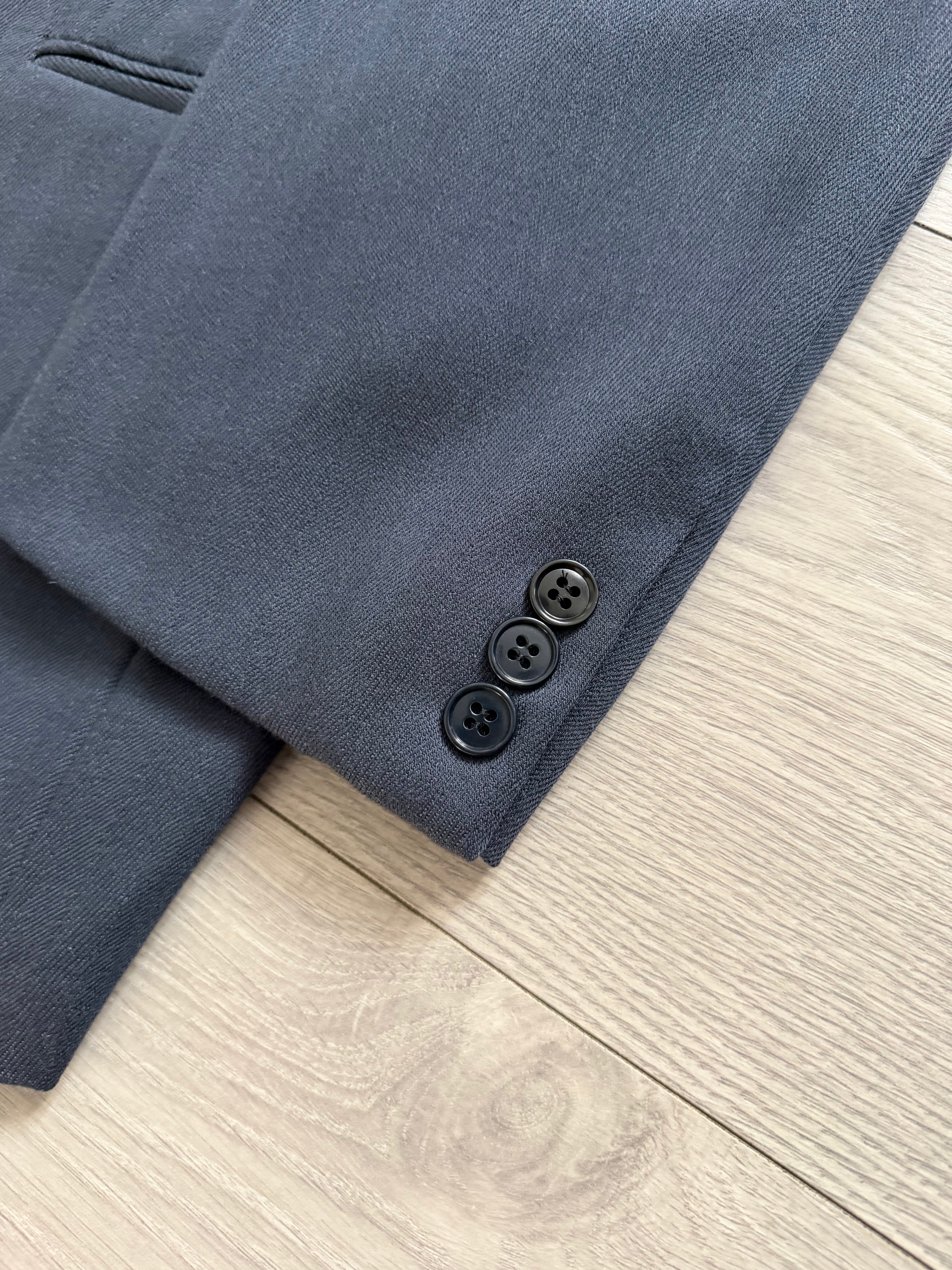 Louis Feraud Armani 1980s Peaked Lapel Double Breasted Wool Sport Jacket Blazer - Size XXL