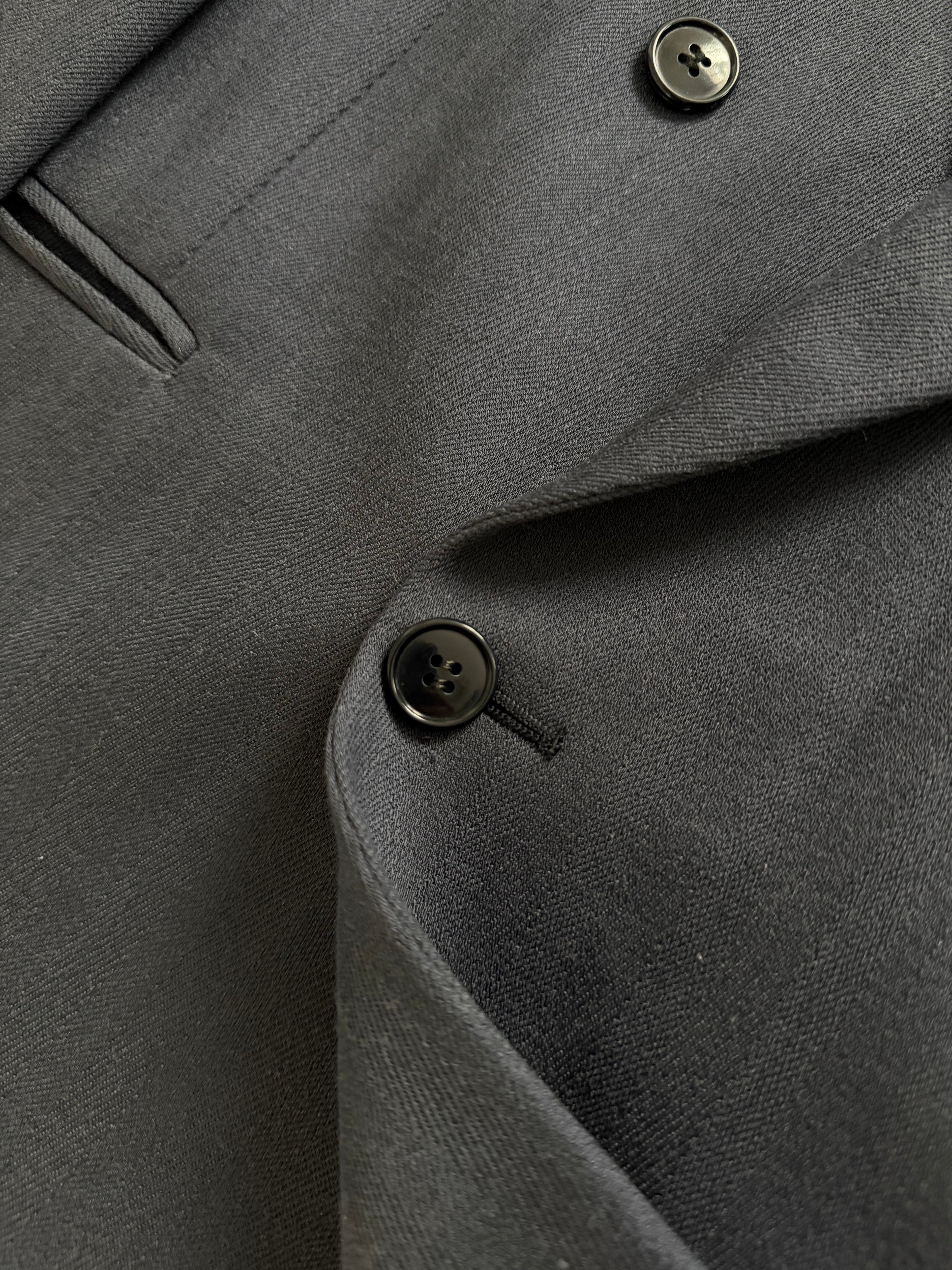Louis Feraud Armani 1980s Peaked Lapel Double Breasted Wool Sport Jacket Blazer - Size XXL