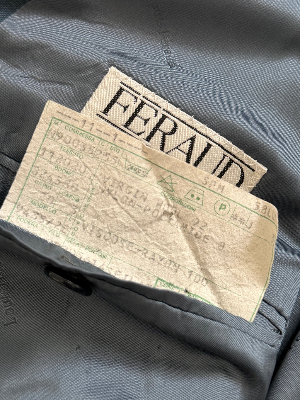 Louis Feraud Armani 1980s Peaked Lapel Double Breasted Wool Blue Sport Jacket Blazer - Size XXXL