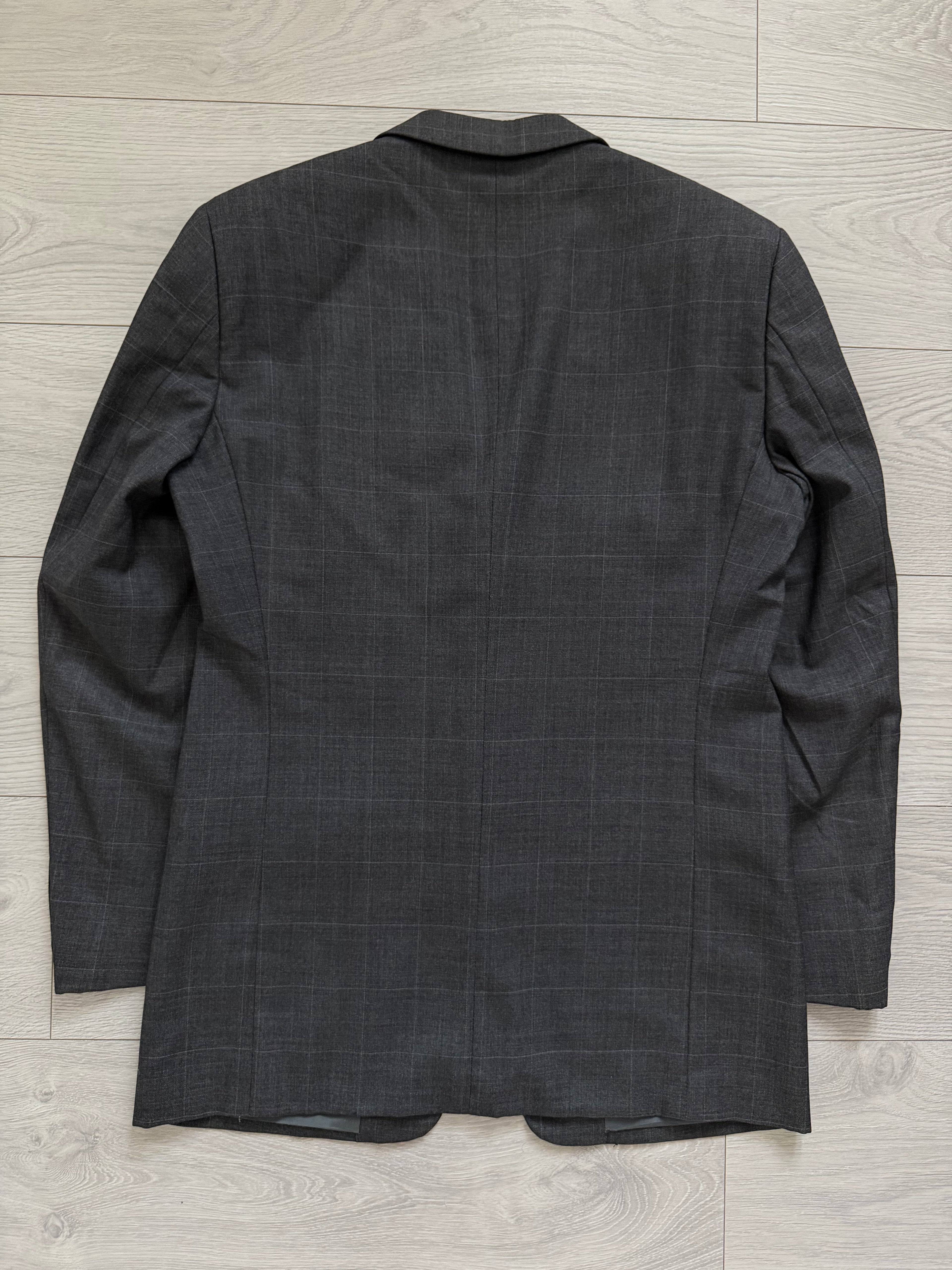 Armani 1990s 3B Wool Check Sport Jacket Blazer - Size M