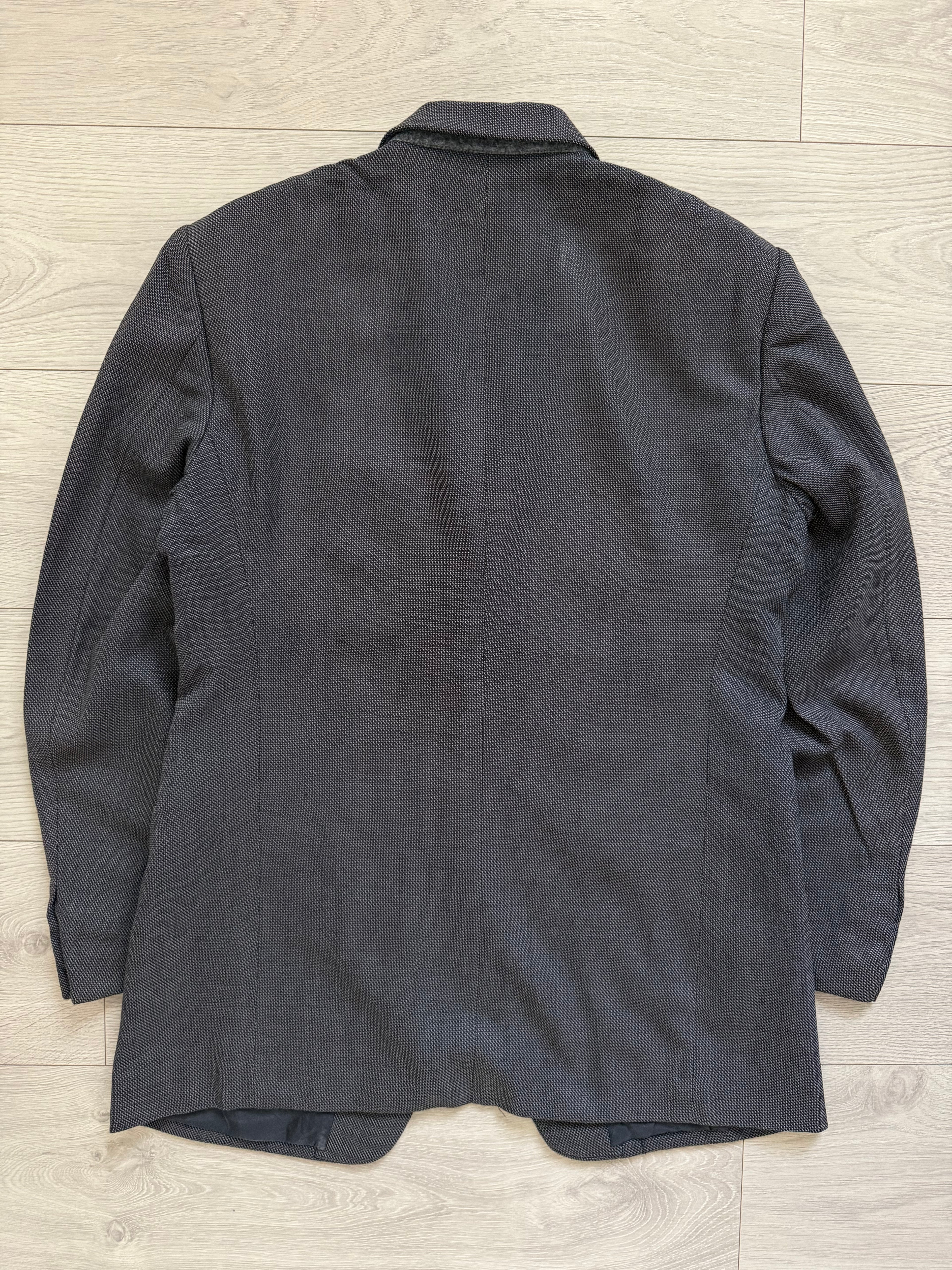 Giorgio Armani Black Label 1990s 2B Wool Textured Sport Jacket Blazer - Size M