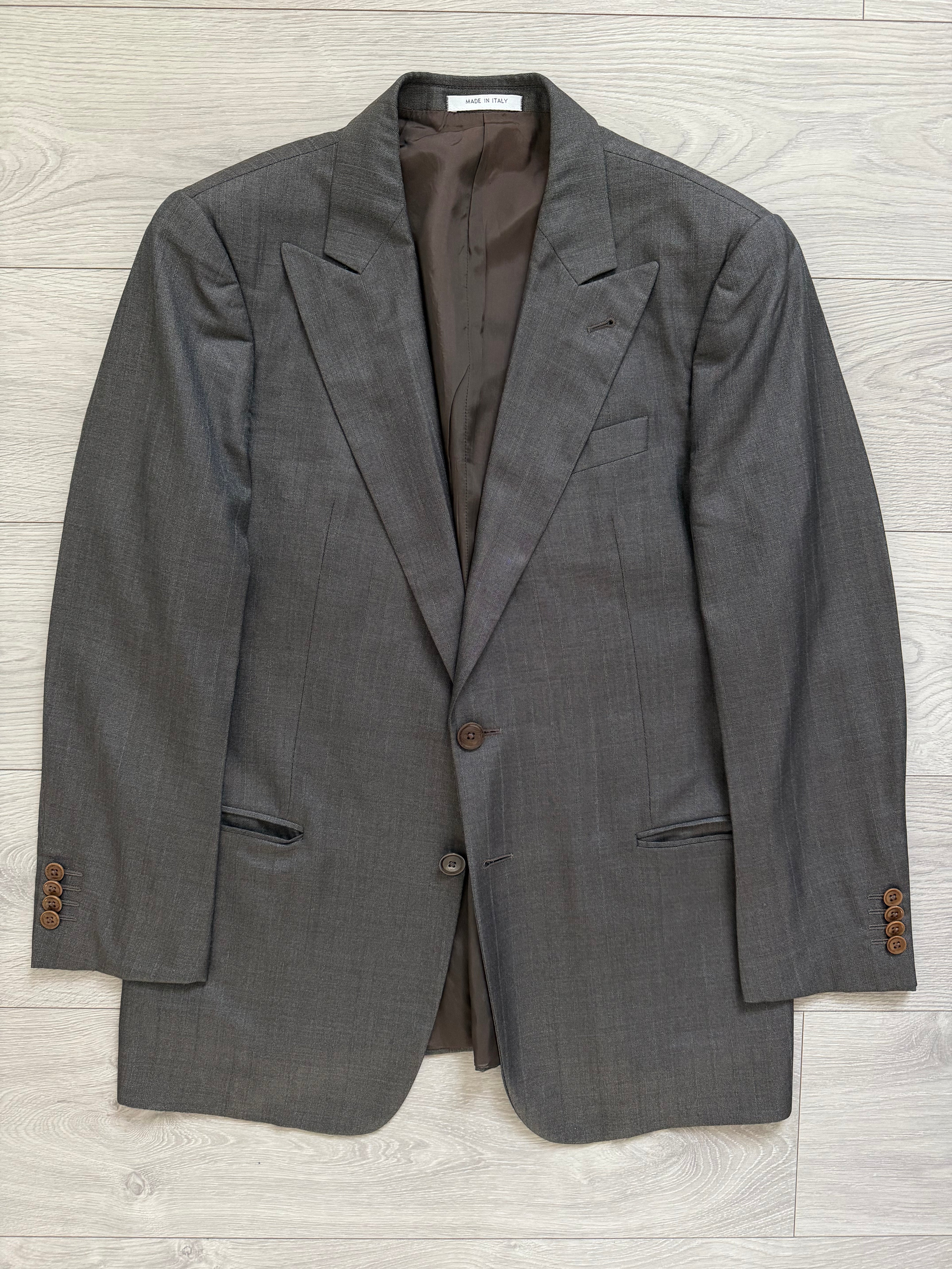 Armani 2000s 2B Peaked Lapel Wool Silk Sport Jacket Blazer - Size S